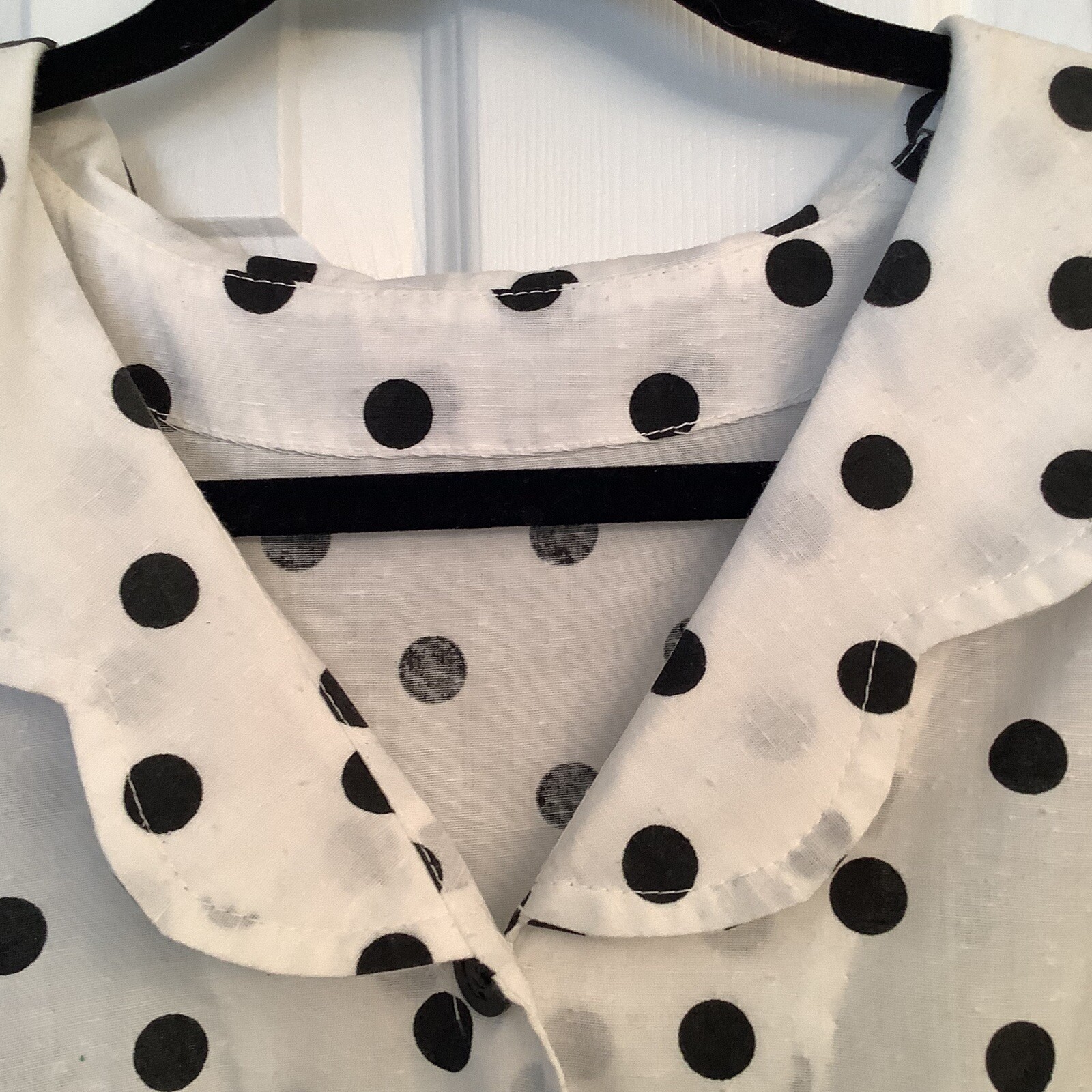 True Mid Century Classic. 60’s Vibe. Size 12+ Poka Dot Dress 49.00