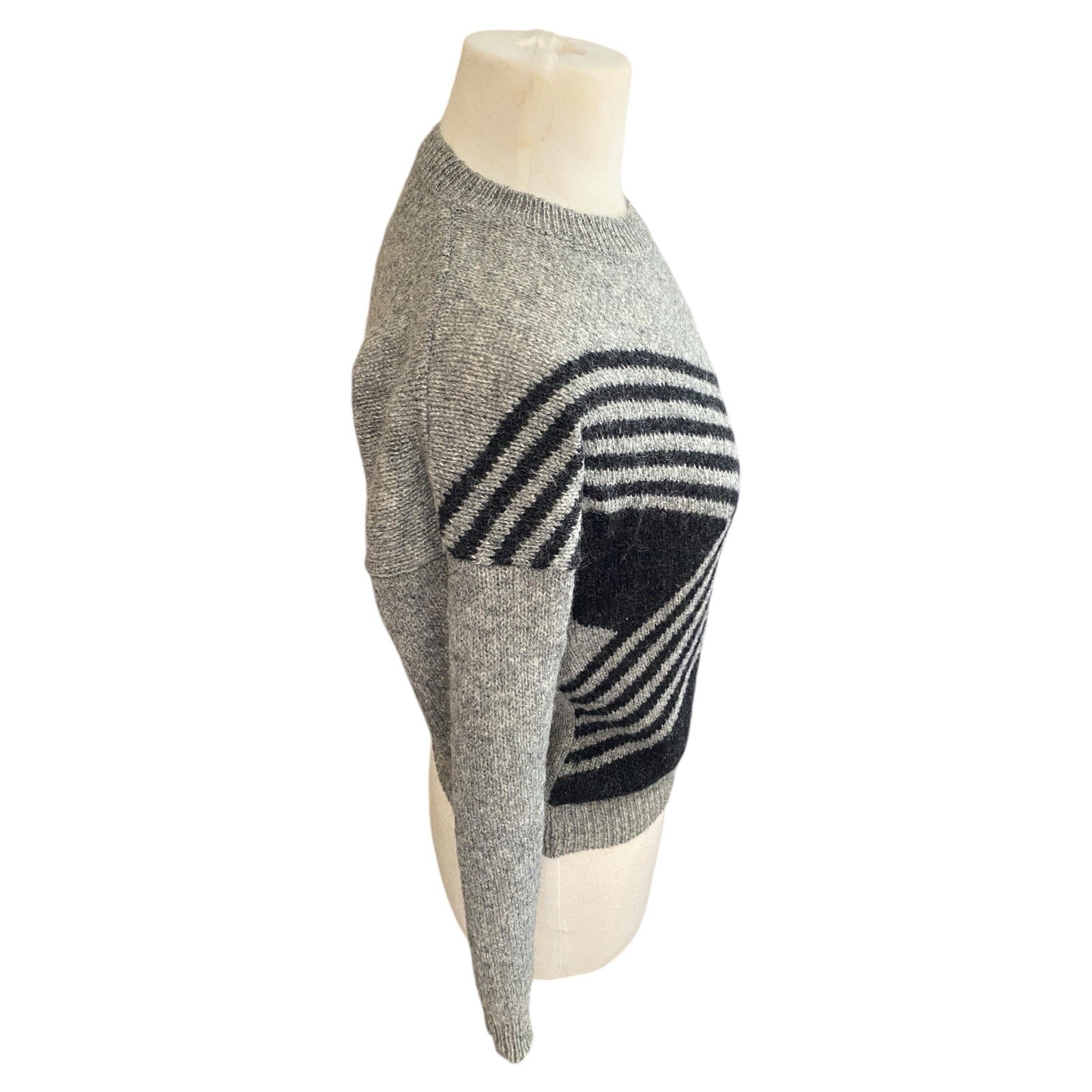 Vintage Laura Scott Shetland Wool Argyle Sweater Women’s Size Small New Zealand