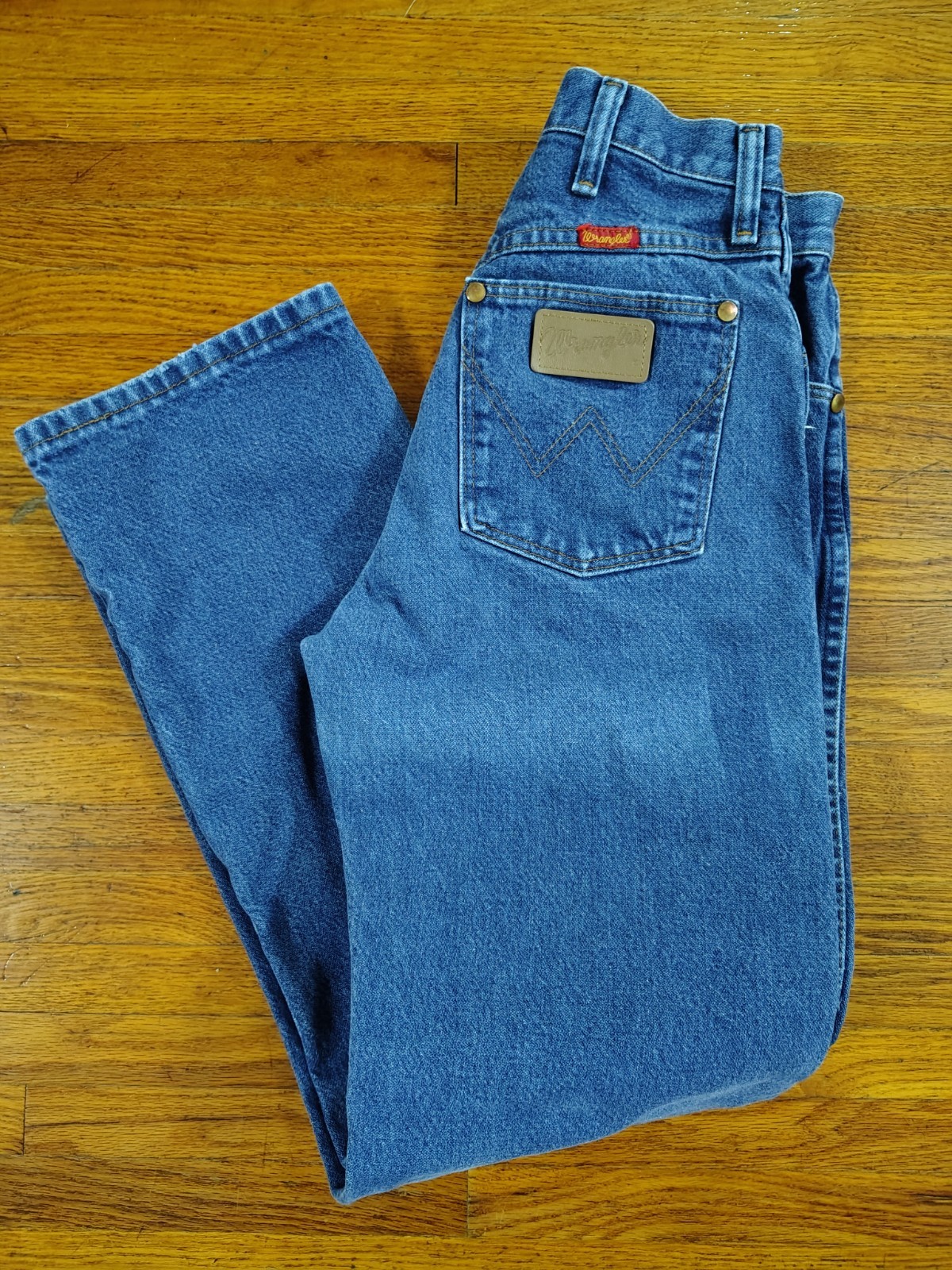 Vintage 1980s Wrangler Women’s Denim Jeans Sz 5 X 30 Made In USA Rodeo Straight