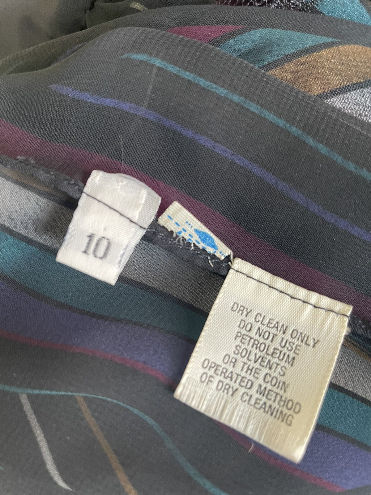 Vintage 70s 80s Bill Blass Dress, S/M Rainbow Striped Maxi