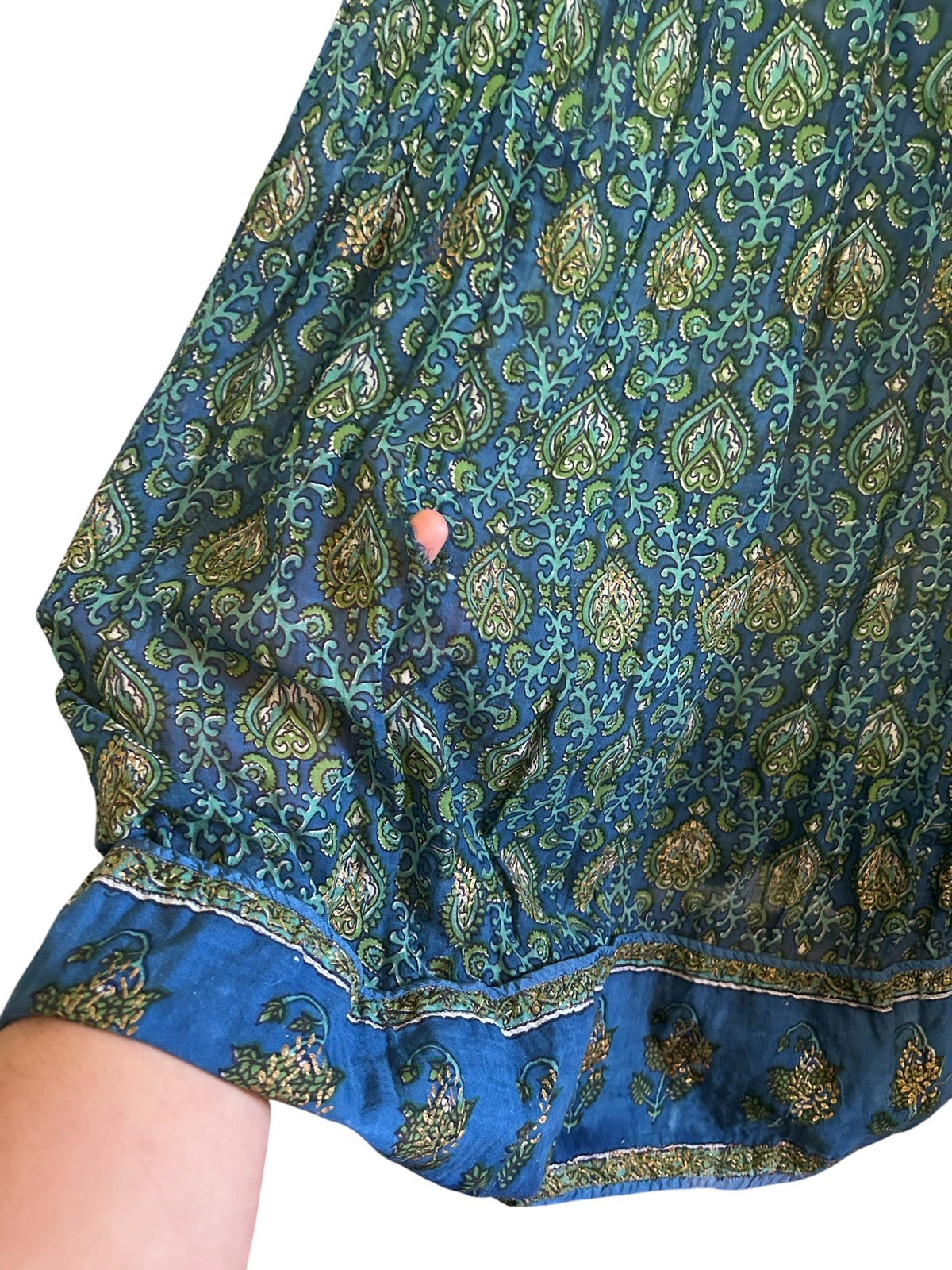 FLAWED vintage adini dress 70’s 60’s Indian sheer cotton boho hippie dress