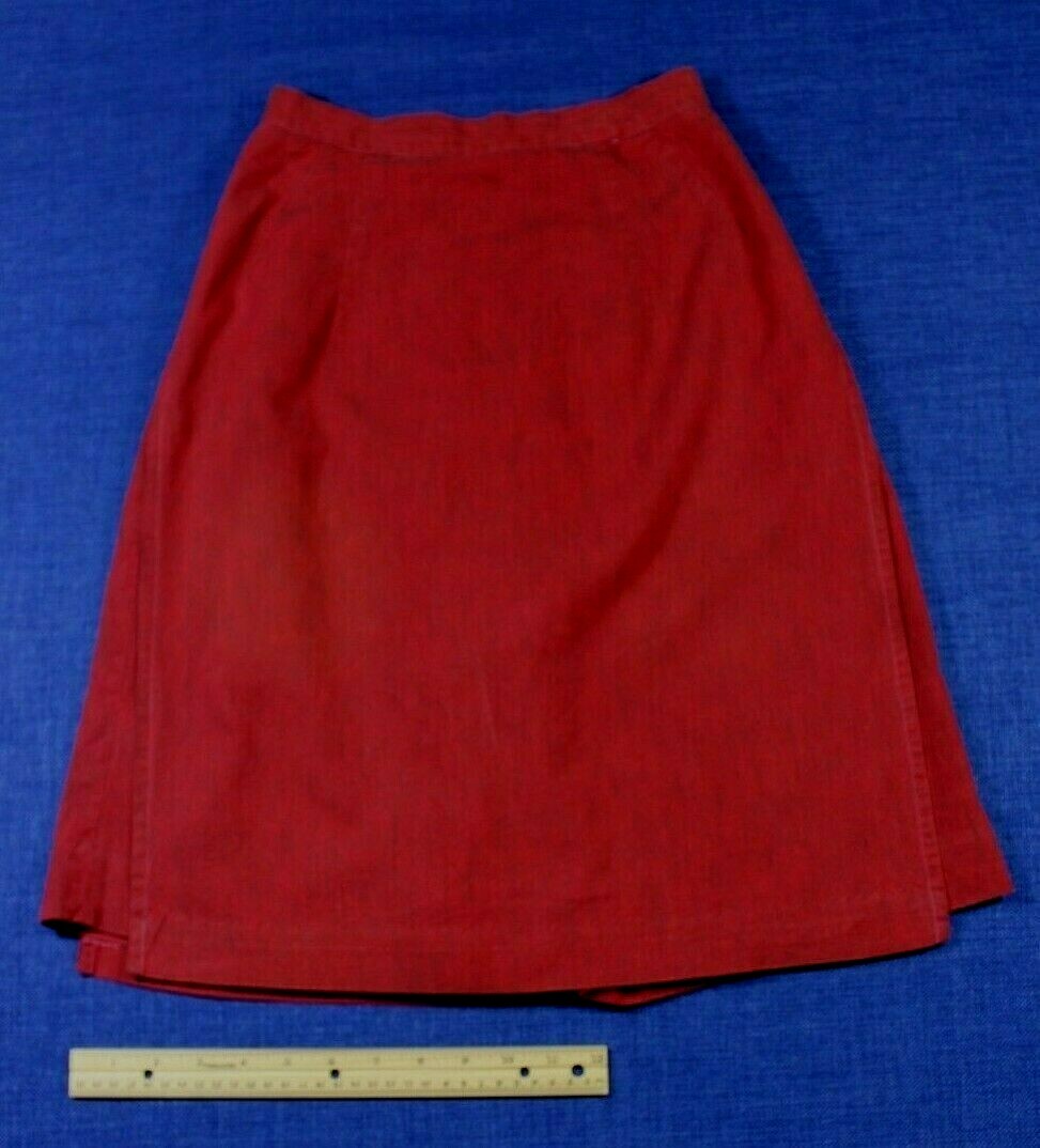 Vintage Skort Skirt Shorts Siren Red Women Girls High Waist 1955 -1963 AFL CIO