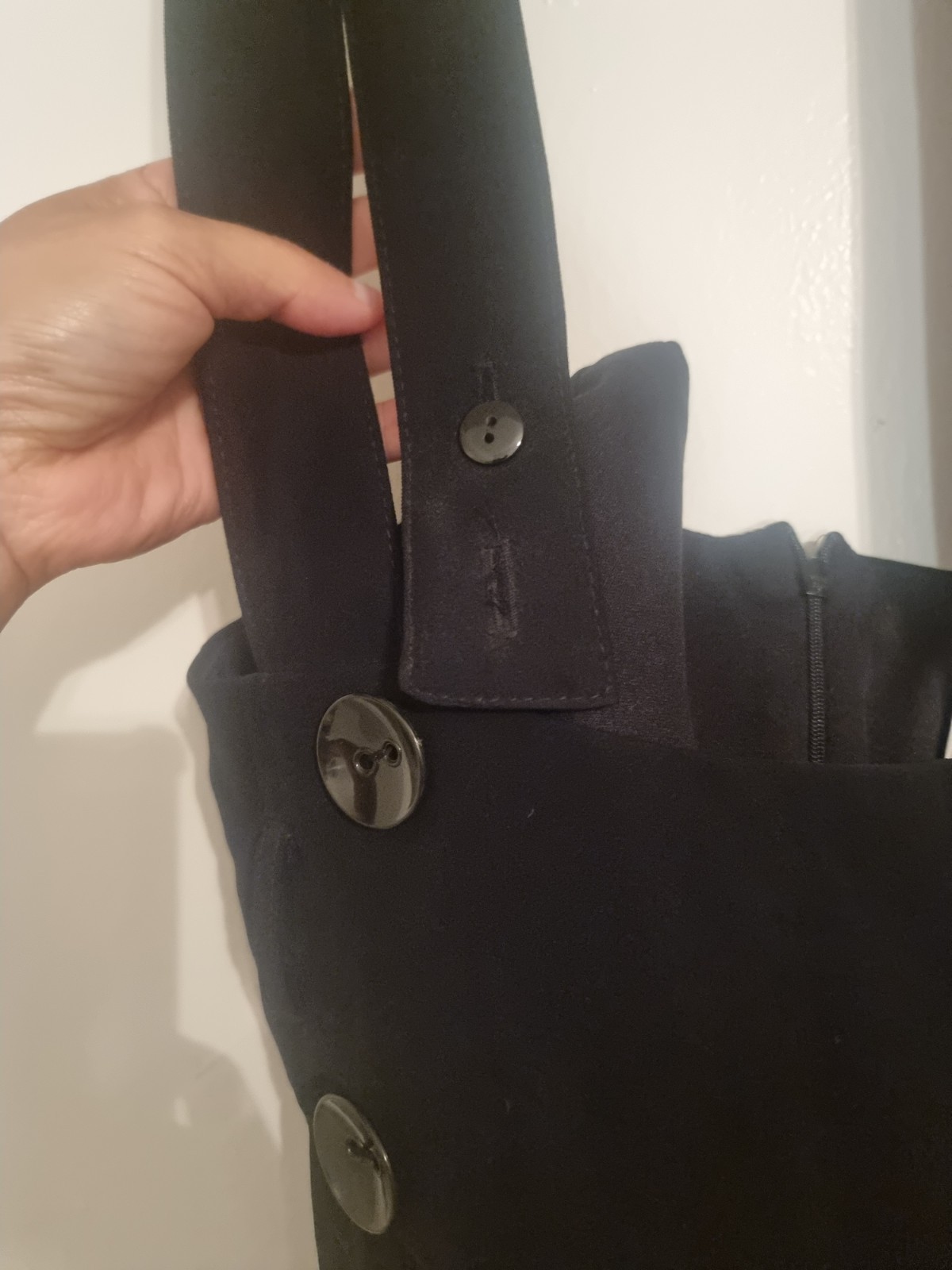 Vintage Y2K Joseph Ribkoff Black Pinafore Jumper Dress Size 14 Canada.