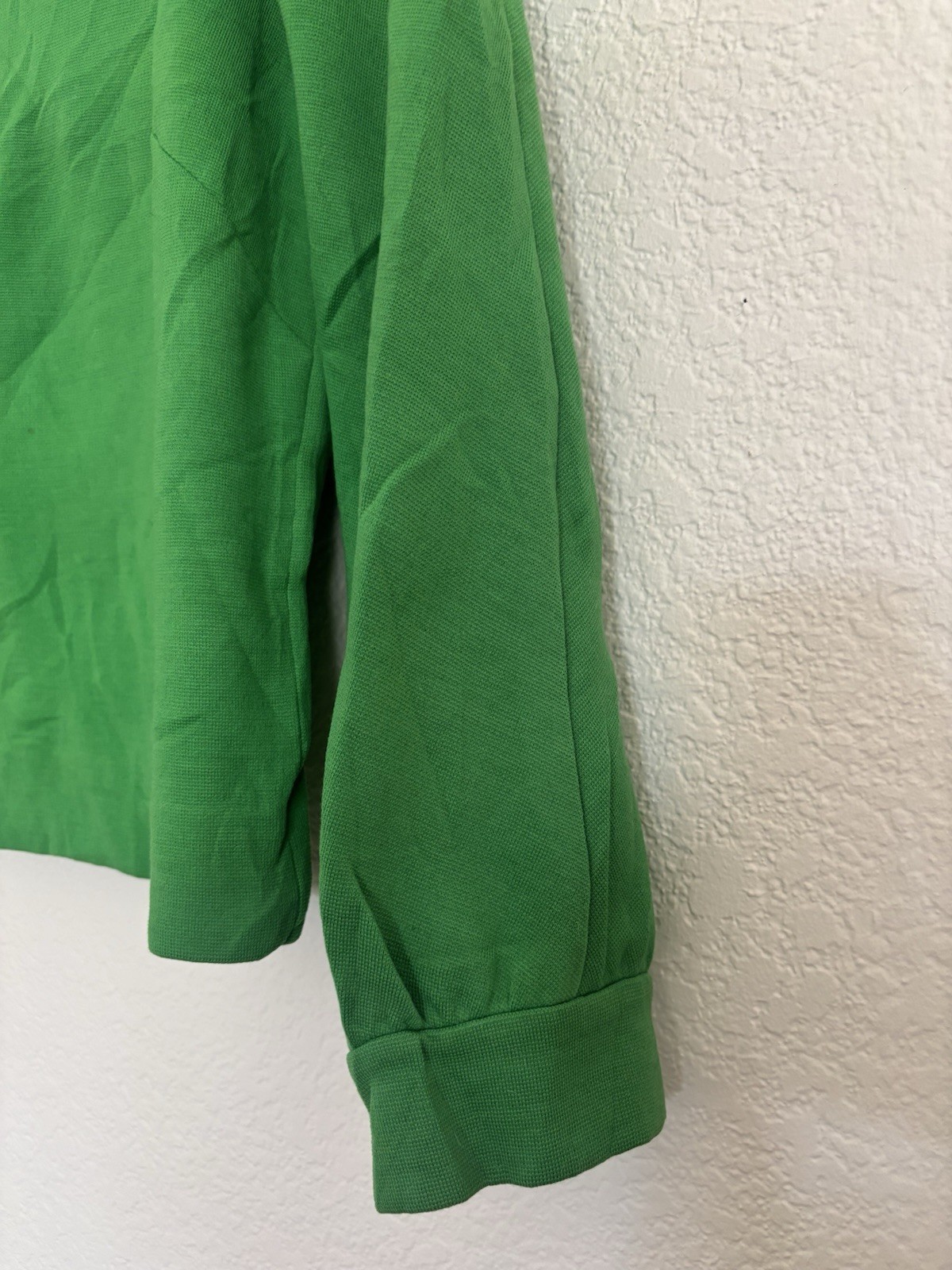 1960s Vintage Dalton Wool Blouse Zip Up Size M