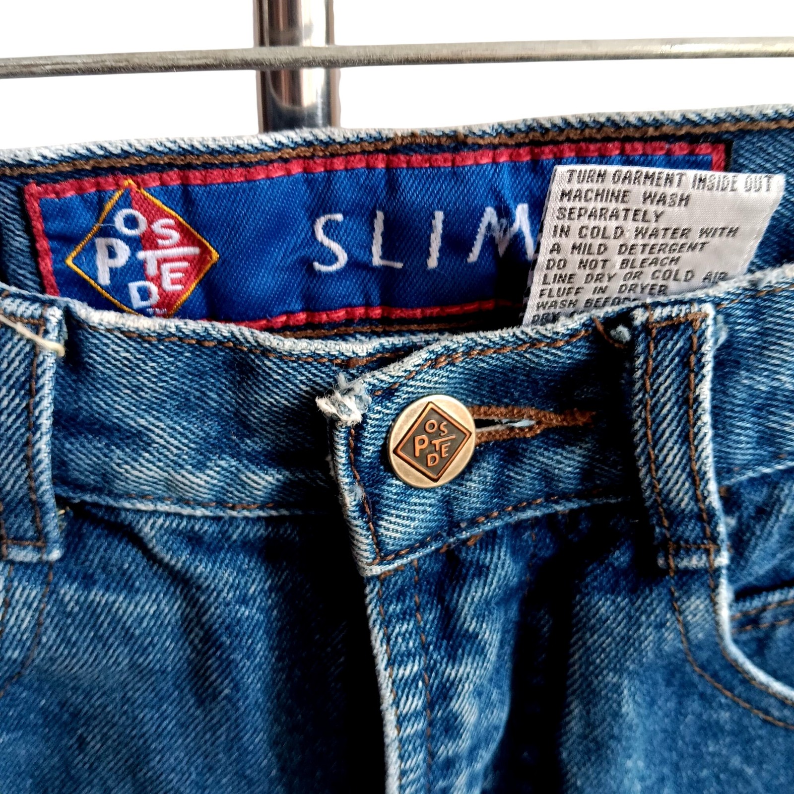 Vintage Women’s Ranch Jeans 1/2 26W 26×31 1990’s POSTED WESTERN MOM DENIM Slim