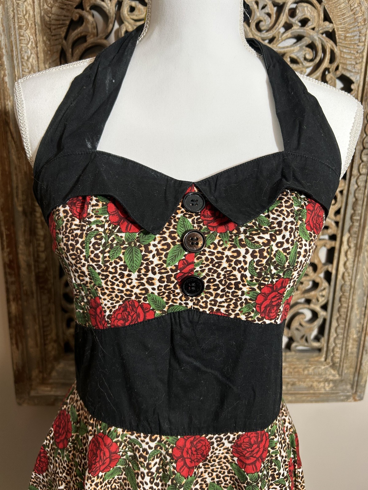 HELL BUNNY Rose Rockabilly Swing Dress Medium