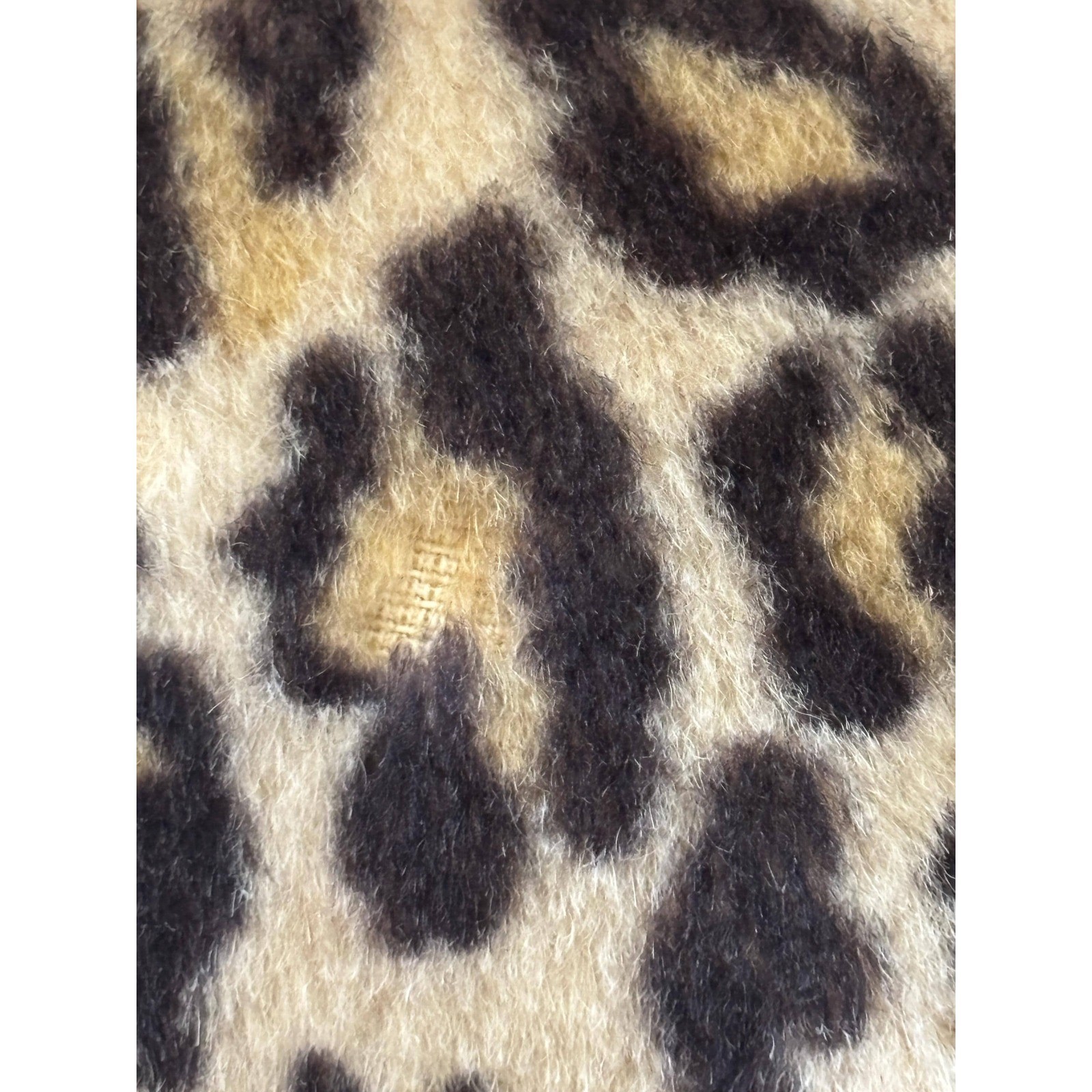 Vintage 1960s Leopard Animal Print Print Statement Cape