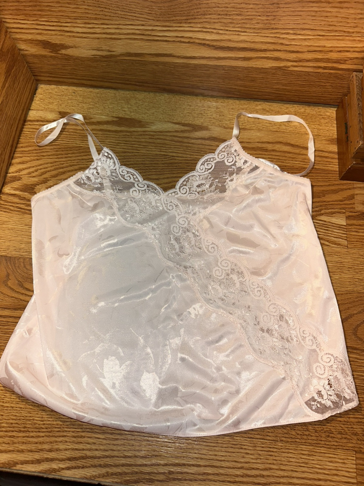 VTG JC Penny Intimate Thoughts Adonna Camisole USA Babydoll Pink Sz Med 6490 EUC
