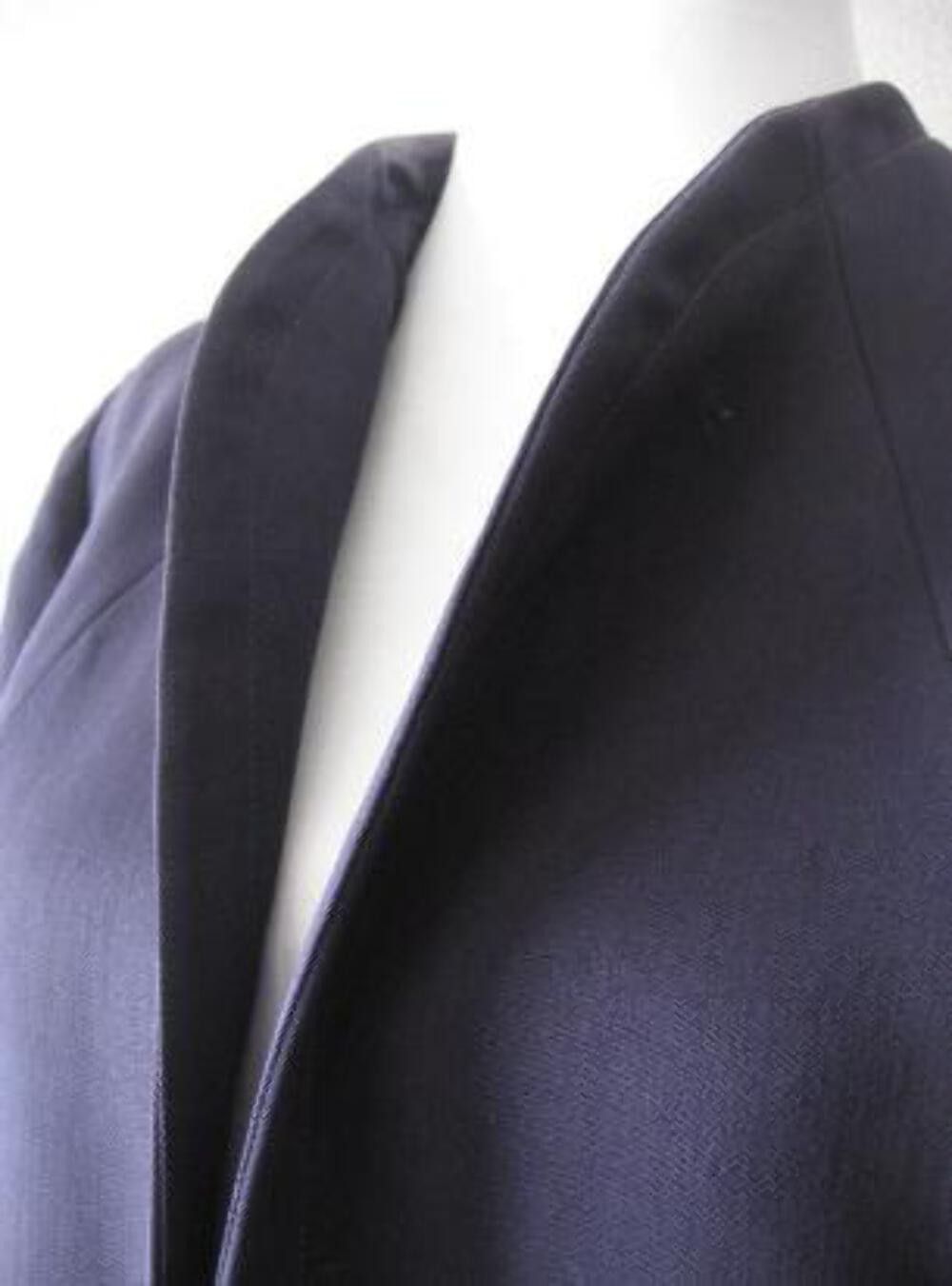 Women’s 40s Vintage Swing Coat Jacket Clutch Navy Blue Red Lining WW2