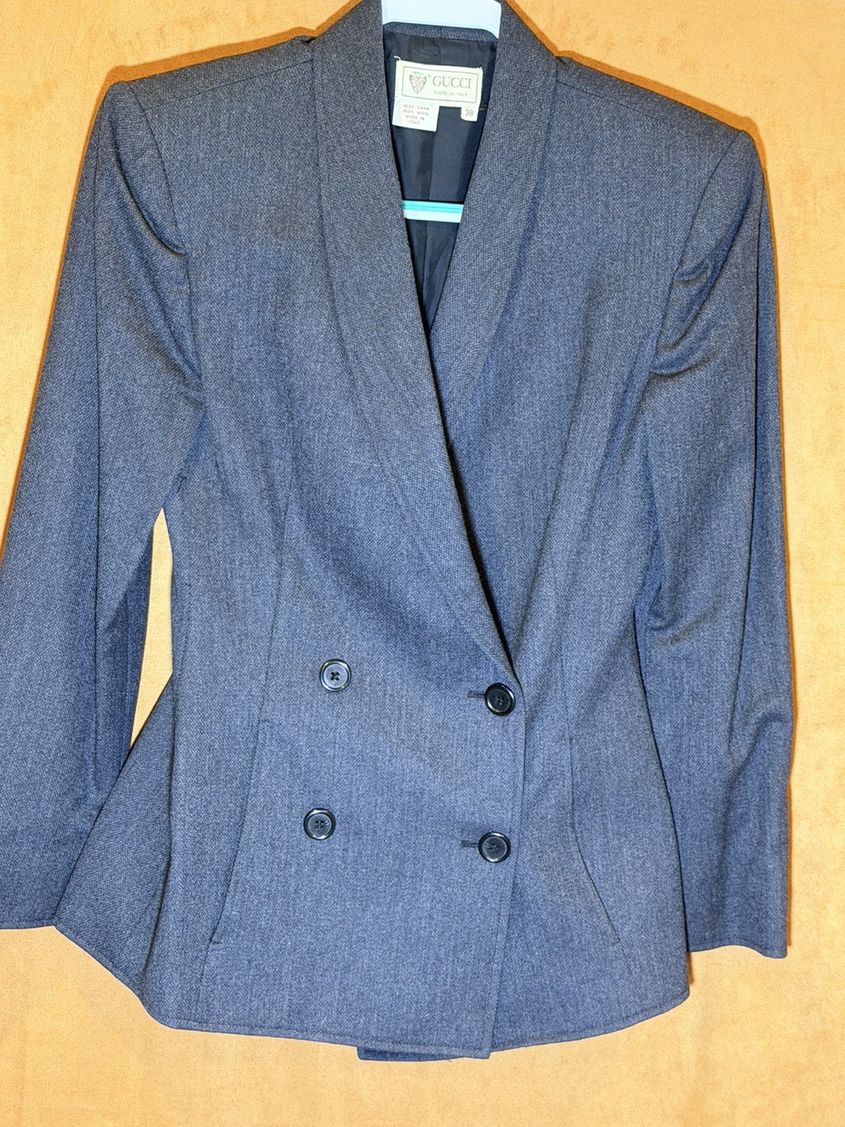 Vintage Gucci, Women’s Blazer, Dark Gray Size 38