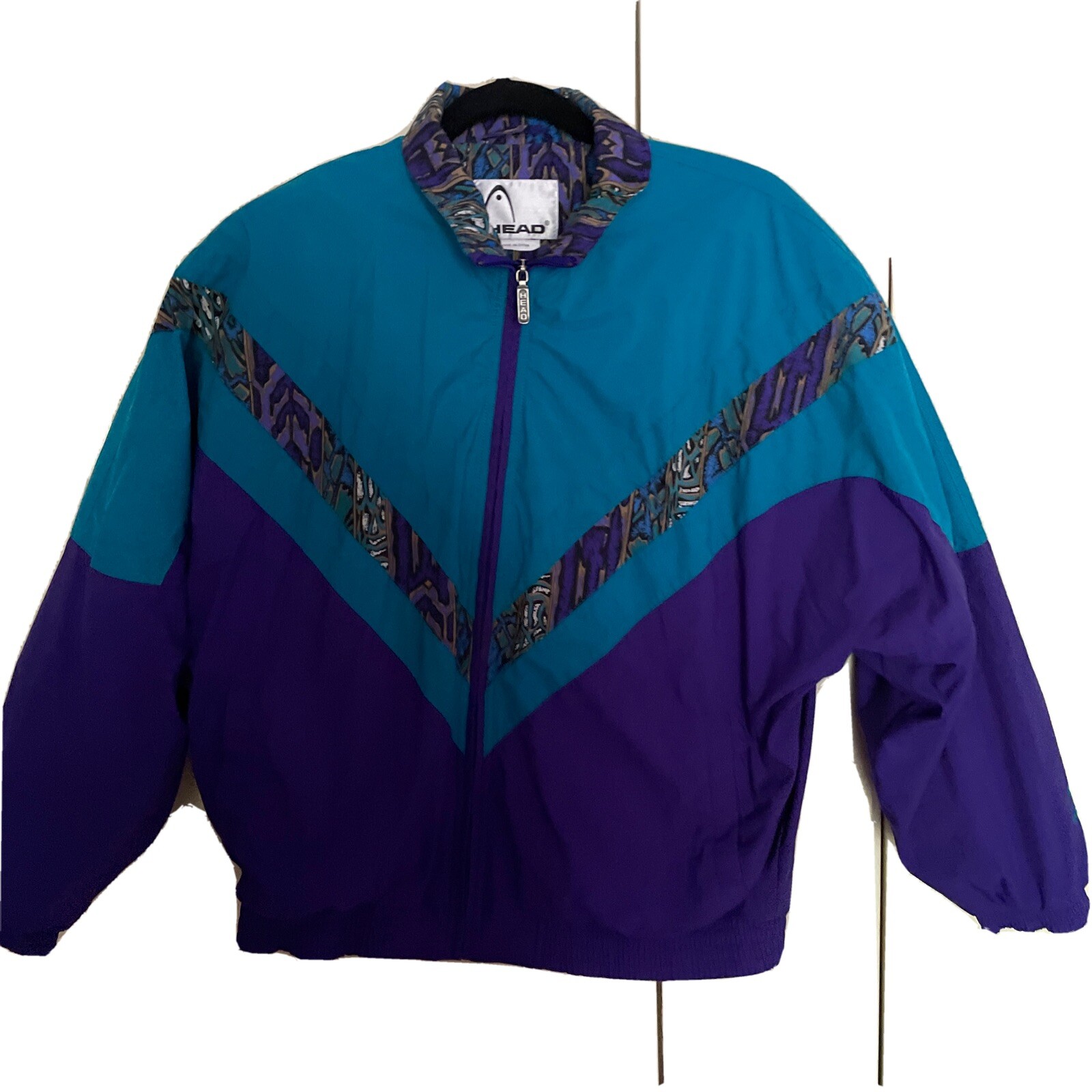 1980’s Head Sportwear Women Purple Sport Suit Track Tennis Warmup Vintage Lrg