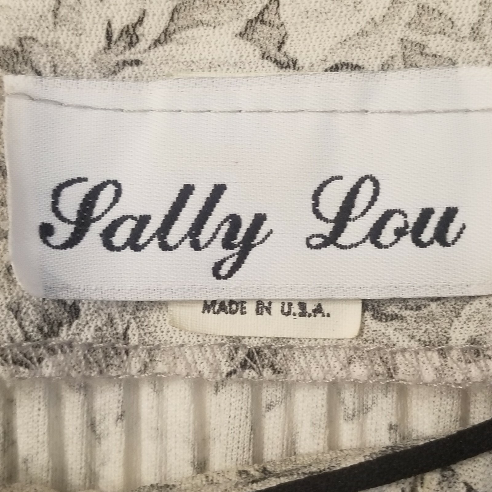 VTG Sally Lou Fit & Flare Dress Crew Neck Silk Floral Belted Dress Sz 16