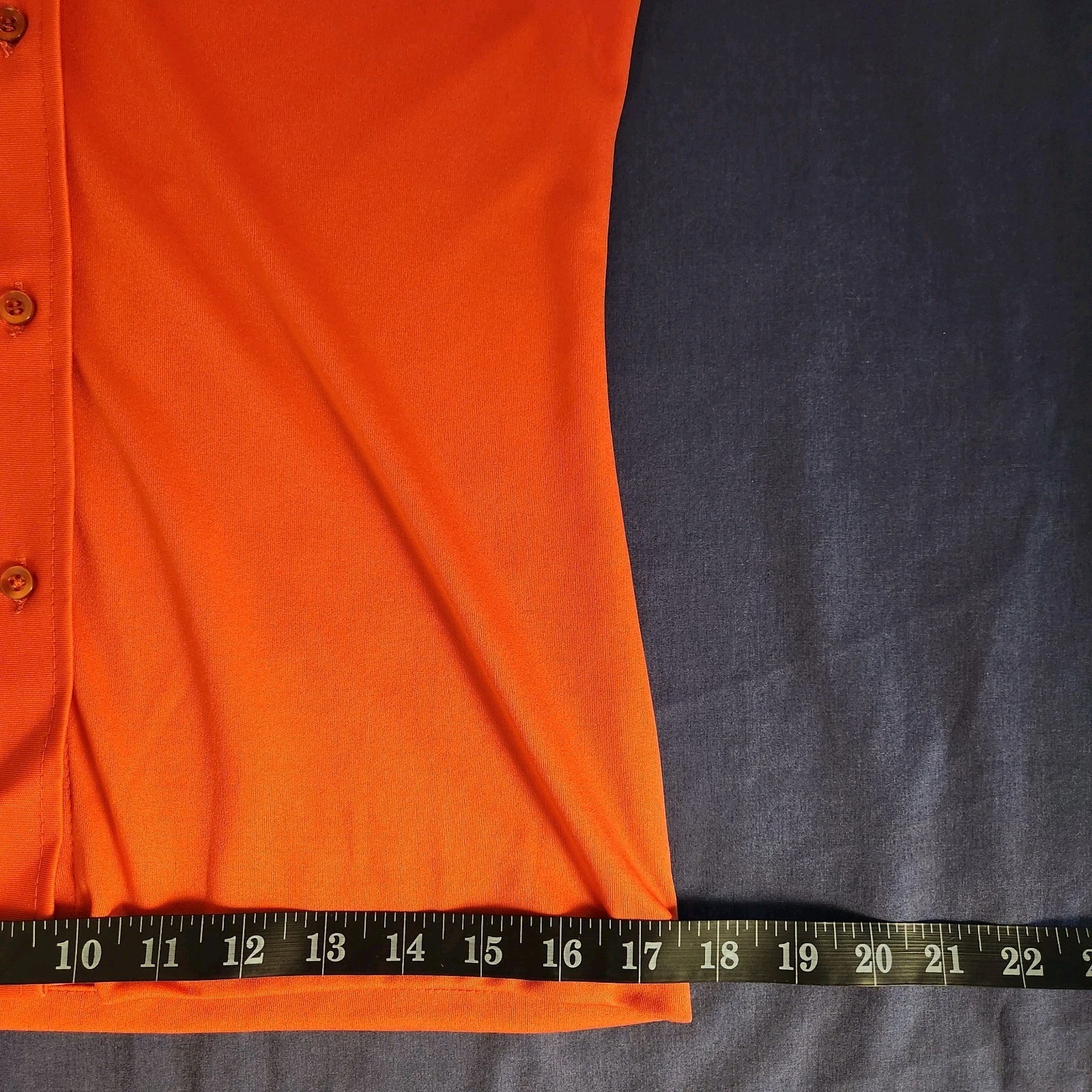 70s Jayson Classics Orange Retro/Mod/Indie Women’s Button Up Shirt 10