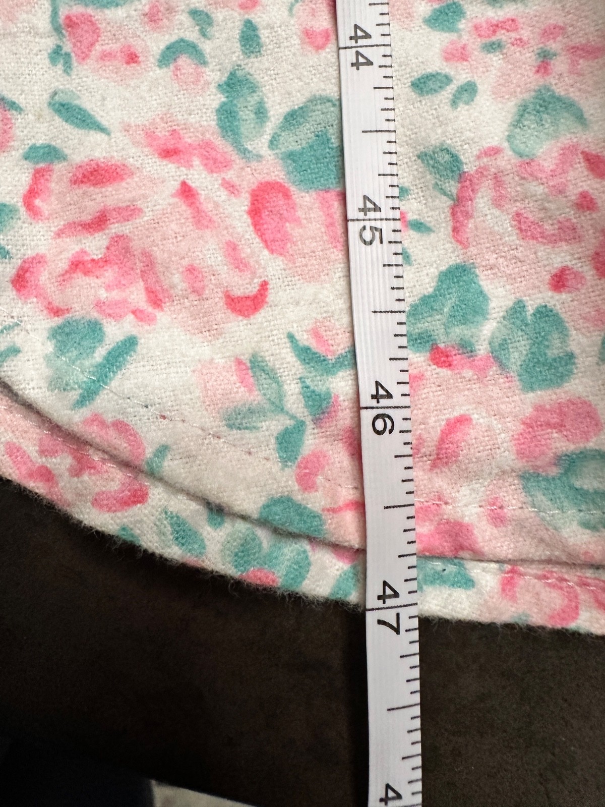 Vintage NWT Sears Just For Women 2X Cotton Flannel Pink Rose Floral Long Gown