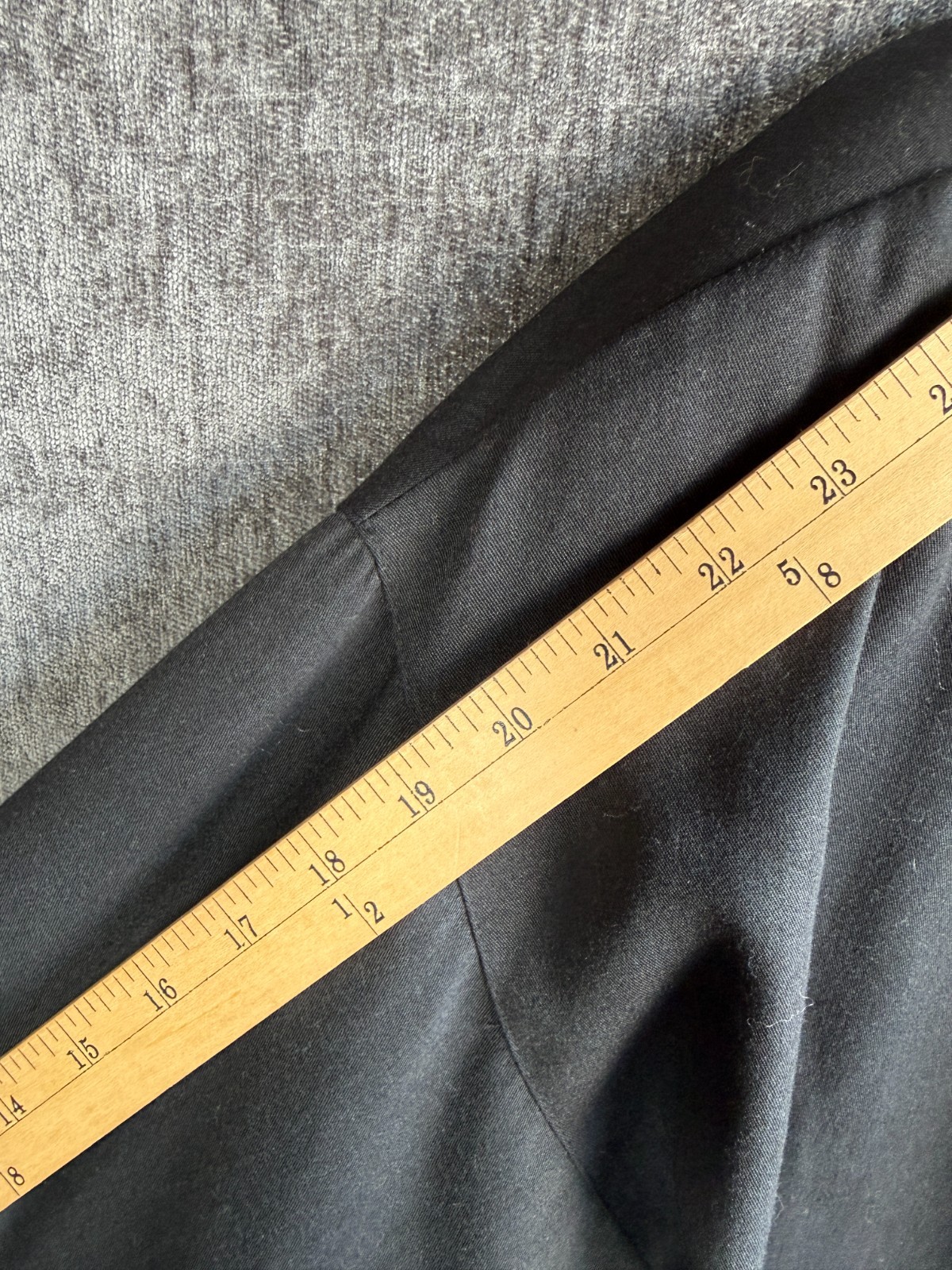 Vintage KGR Collarless Open Front Blazer Jacket Black Size 8 USA 80s 90s Goth
