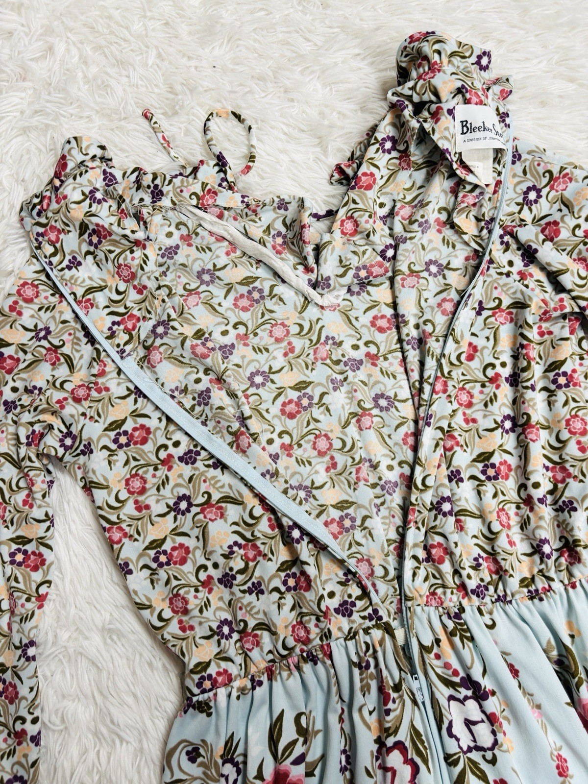 Vintage 1960’s 1970’s Bleeker Street Hippie Floral Dress