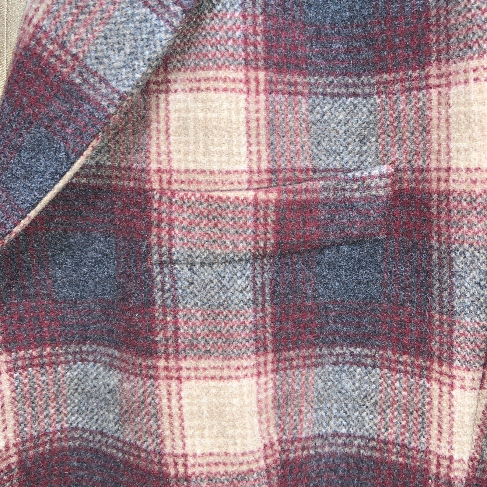 VTG L.L. Bean Women’s Plaid Wool Cashmere Blend Button Up Blazer Jacket – Sz 16p