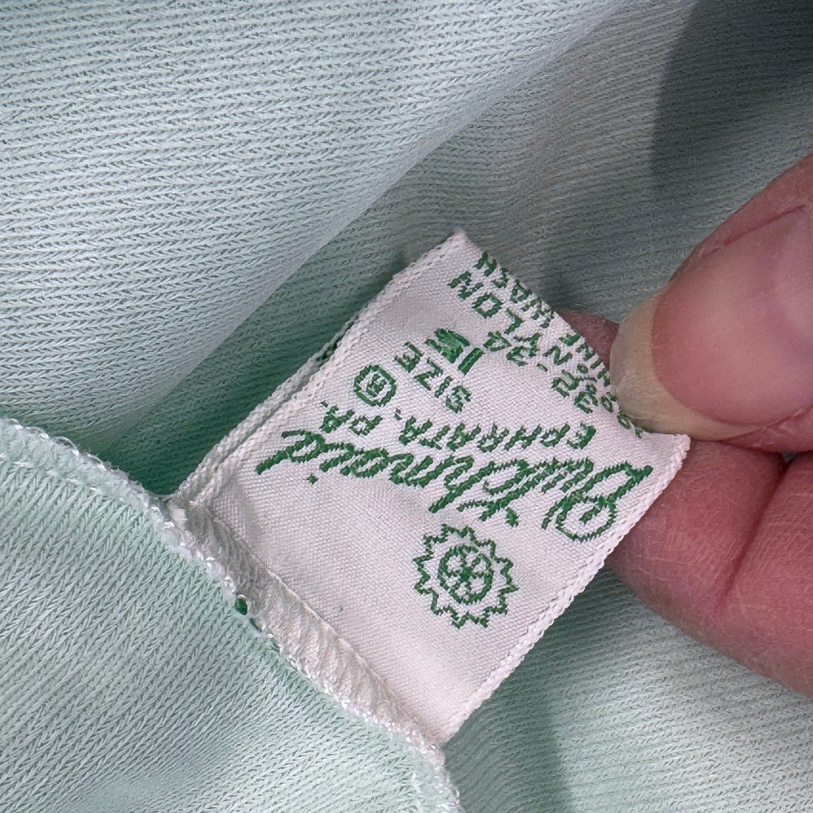 Dutchmaid Vintage 1960s Mint Green Lace Yoke Nylon Robe Size 15