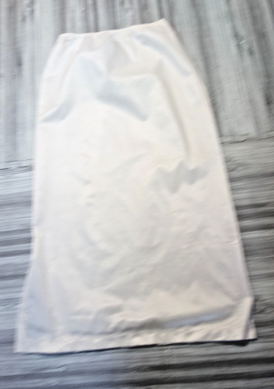 Vintage E. Greenwald & Sons Half Slip Long Ivory Nylon Tafetta Size Large-7