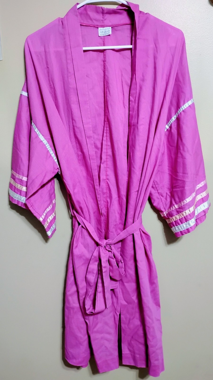 Vintage Donna Richard for Gilligan O’malley Size M/L Purple Cotton Bathrobe