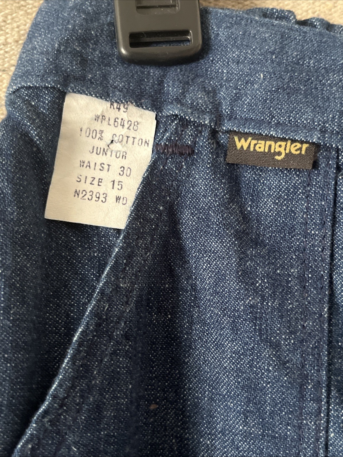 Vintage 70s Women’s Wrangler Bell Bottom Elephant Wide Leg Denim Jeans NWT 30×35