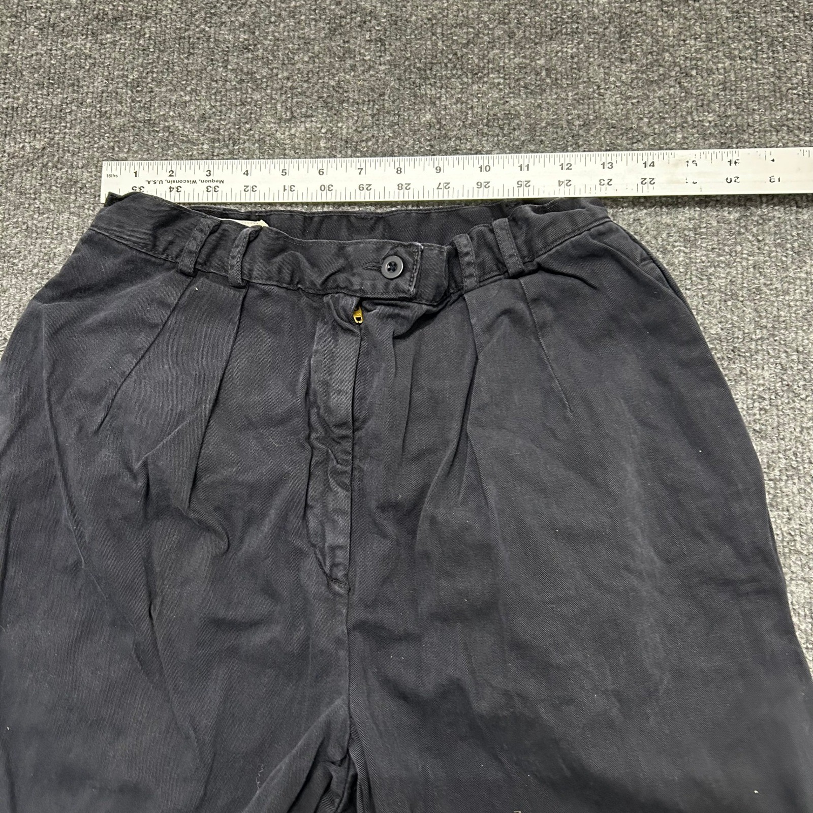 Banana Republic Pants Womens Size 12 Navy Blue Pleated Vintage Cotton USA Made