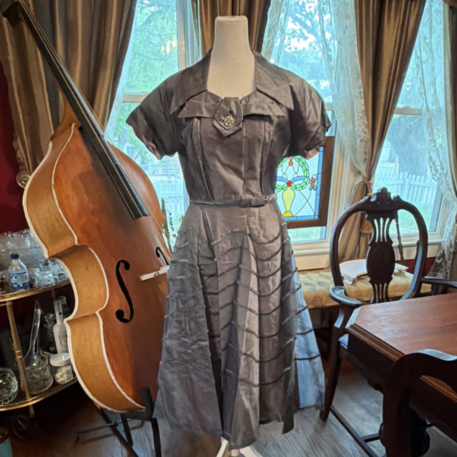 Gloria Ste by Forever Vintage Women’s Gray Dress Size 12 Regular