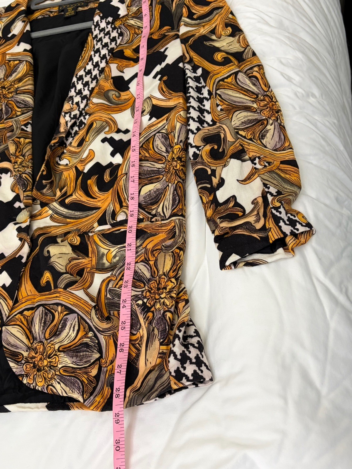 Vintage 90s Express Compagnie Internationale Baroque Blazer Small Made USA