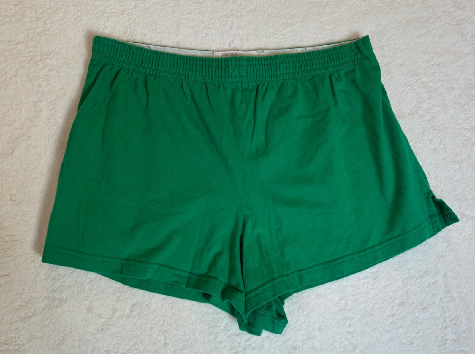 Vintage Y2K Fold Over Booty Shorts Green Panama City Beach Florida EXIST Size L