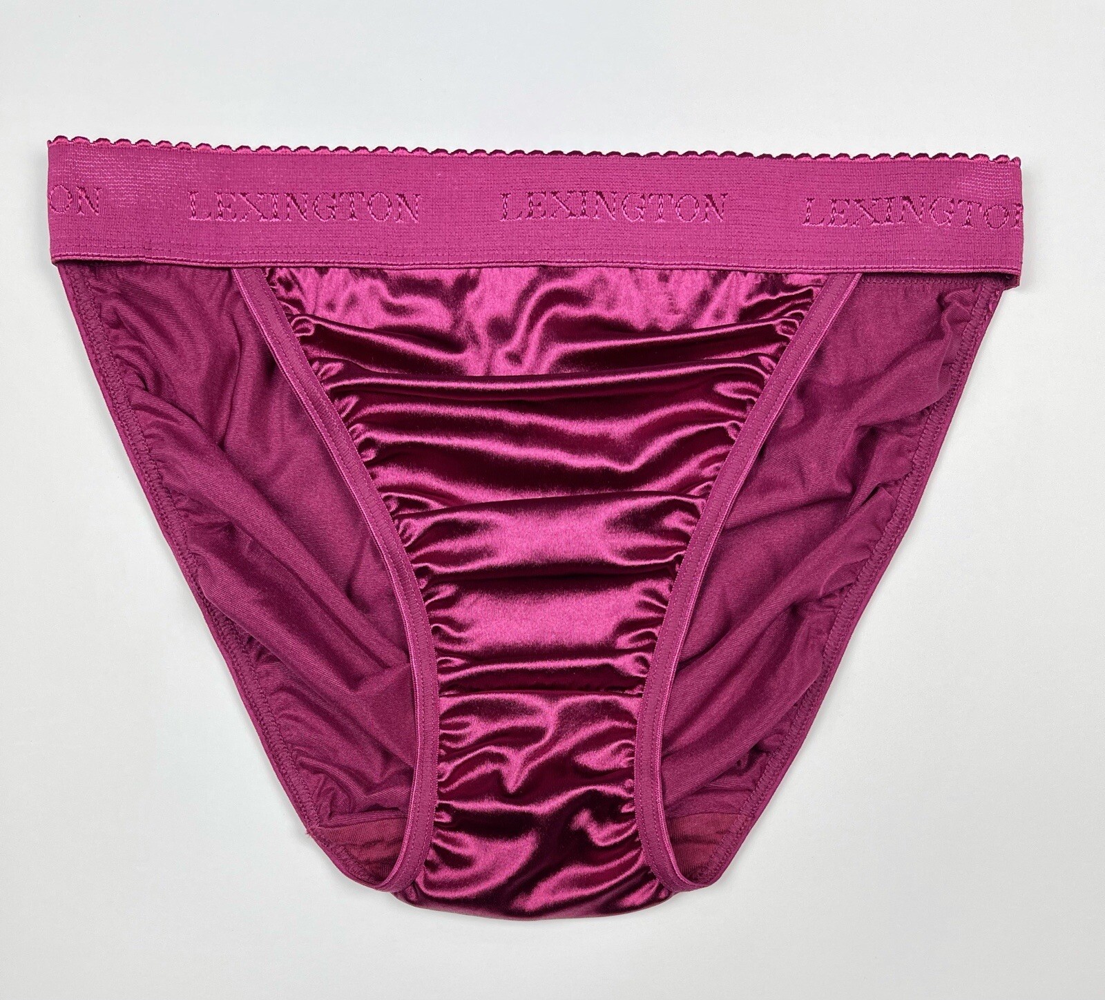 Rio Satin Panty Wide Waistband Burgundy 2XL/9