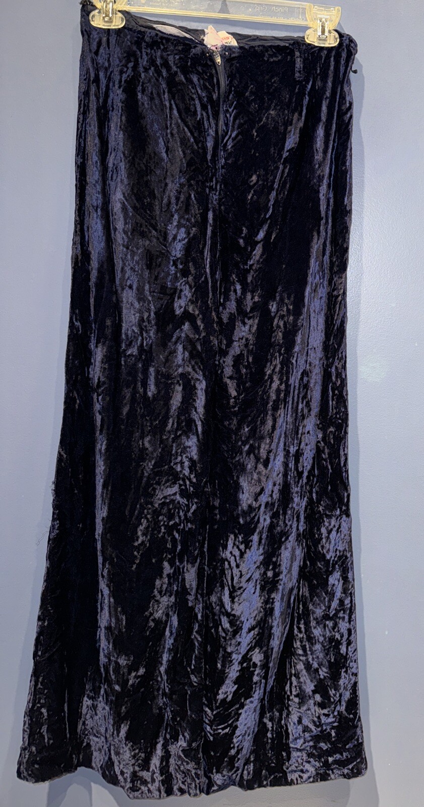 26 X 29 Vintage Wide Leg Crushed Velvet Pants, Talon Zip, 1960’s Hippie Jr House
