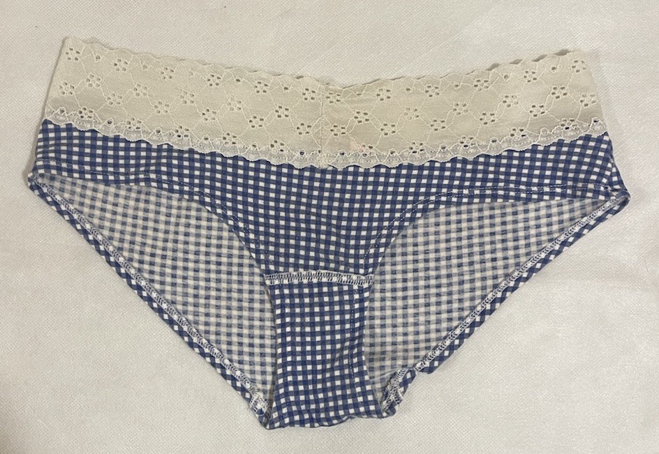 Victoria’s Secret Vintage Gingham Low Rise Hip Hugger Sz Sm 2013
