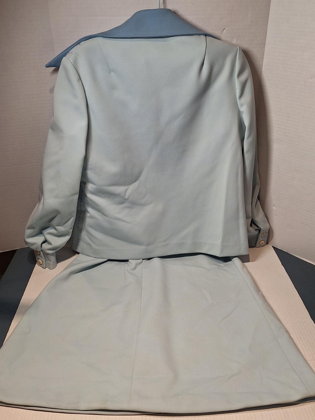 Vintage 60s/70s Nardis Of Dallas Double Knit Polyester 2 Piece Dress, M/l