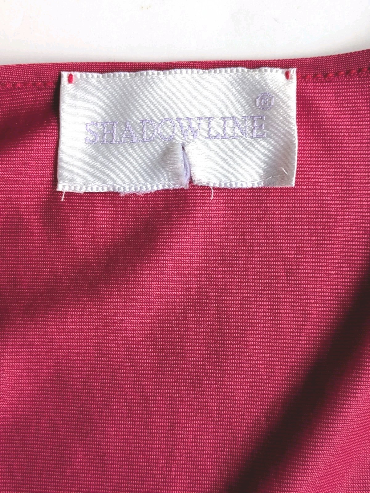Shadowline Womens Vintage Red peignoir set nightgown robe nylon sleepwear Sm/Med