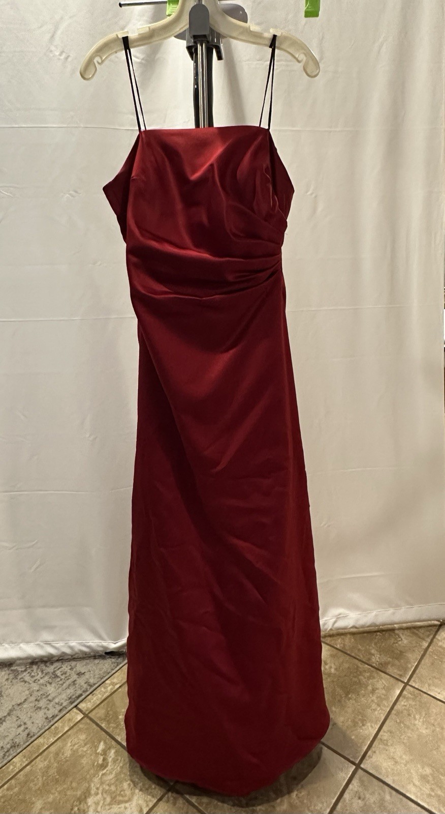 Michaelangelo Prom Dress Red/Maroon Maxi Strapless With Shawl Size-12