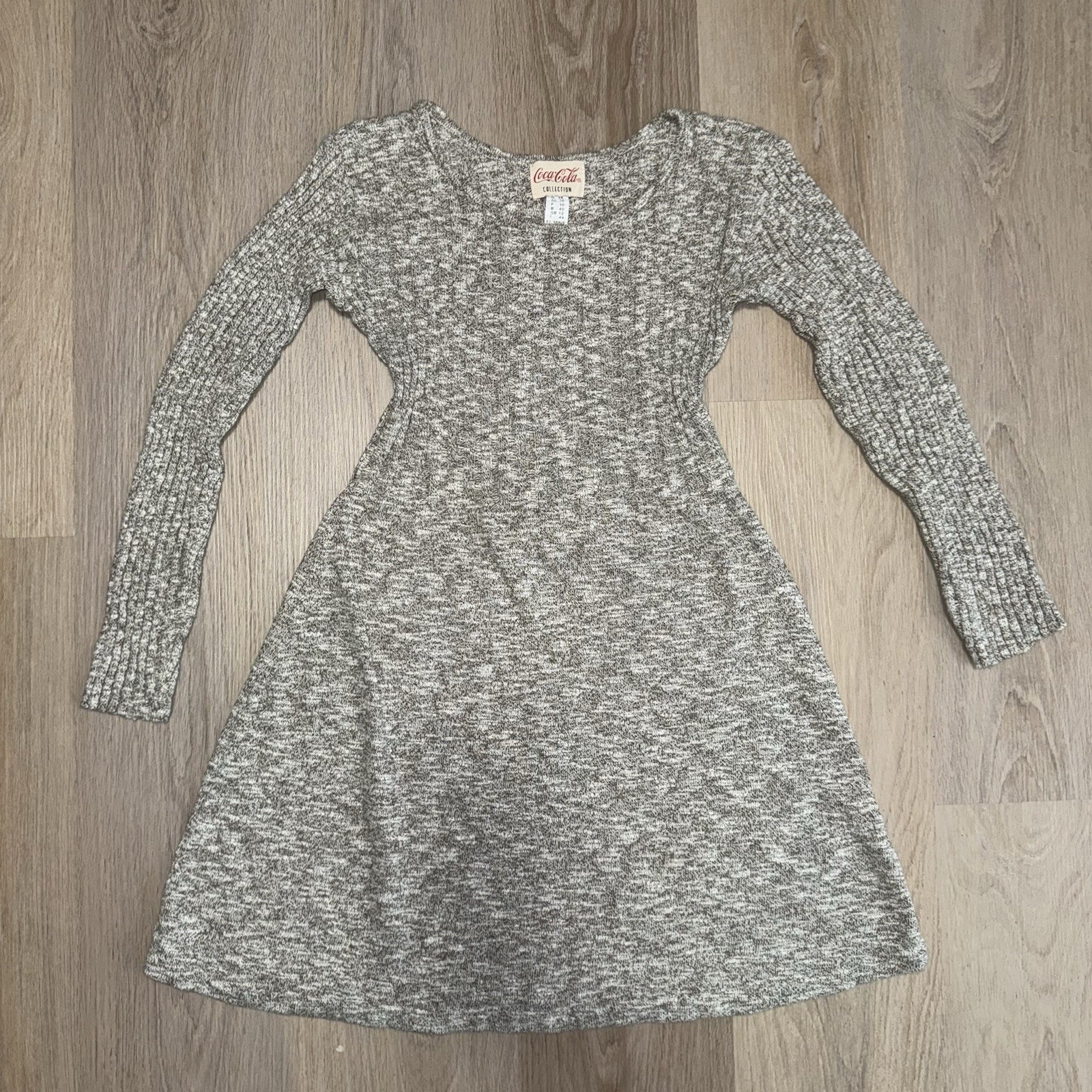 Vintage 1996 Gray Coca-Cola Long sleeve Dress – size 8