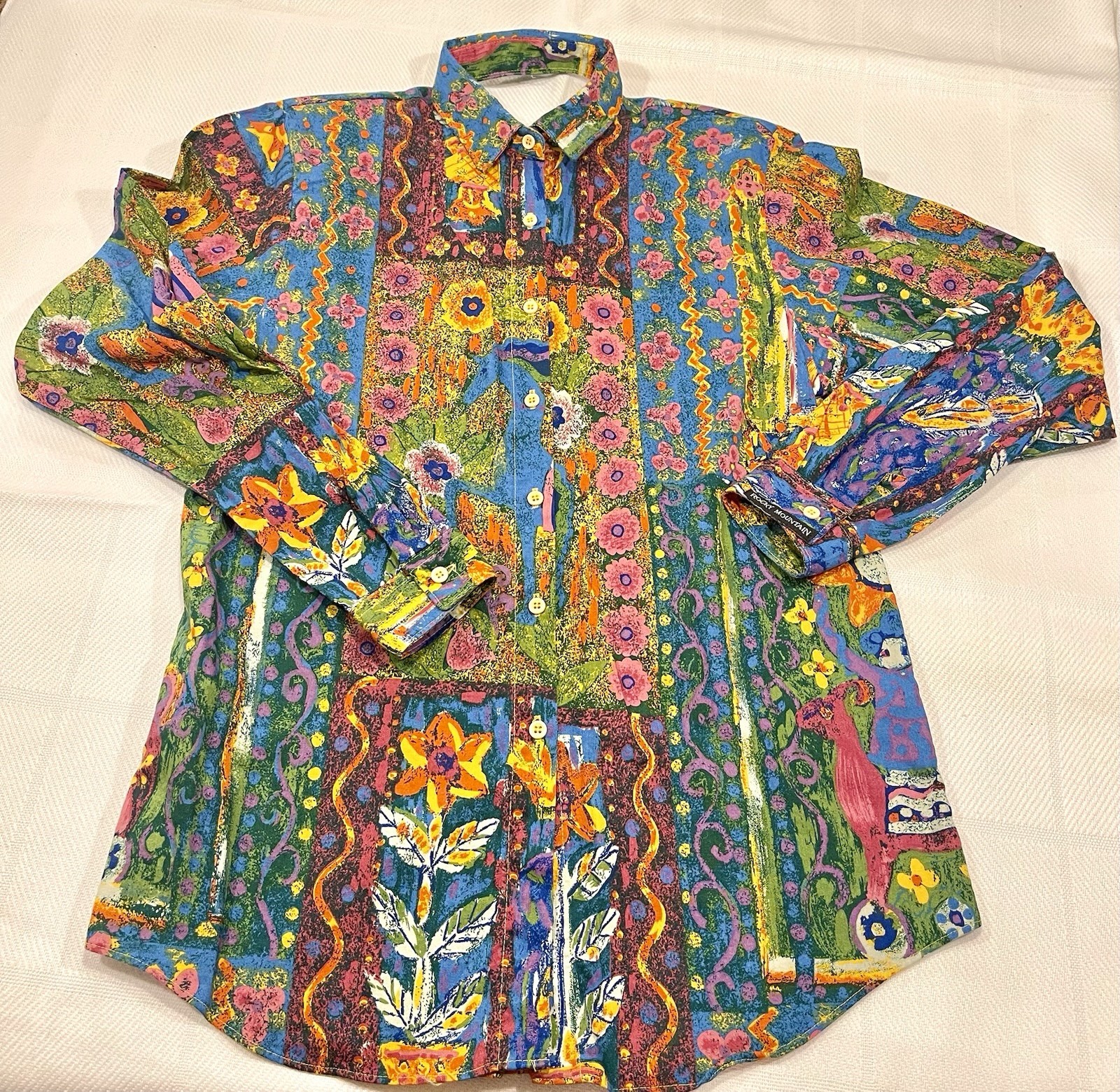 Rocky Mountain Clothing Co Western Wear Floral Button Up Shirt Women’s Medium