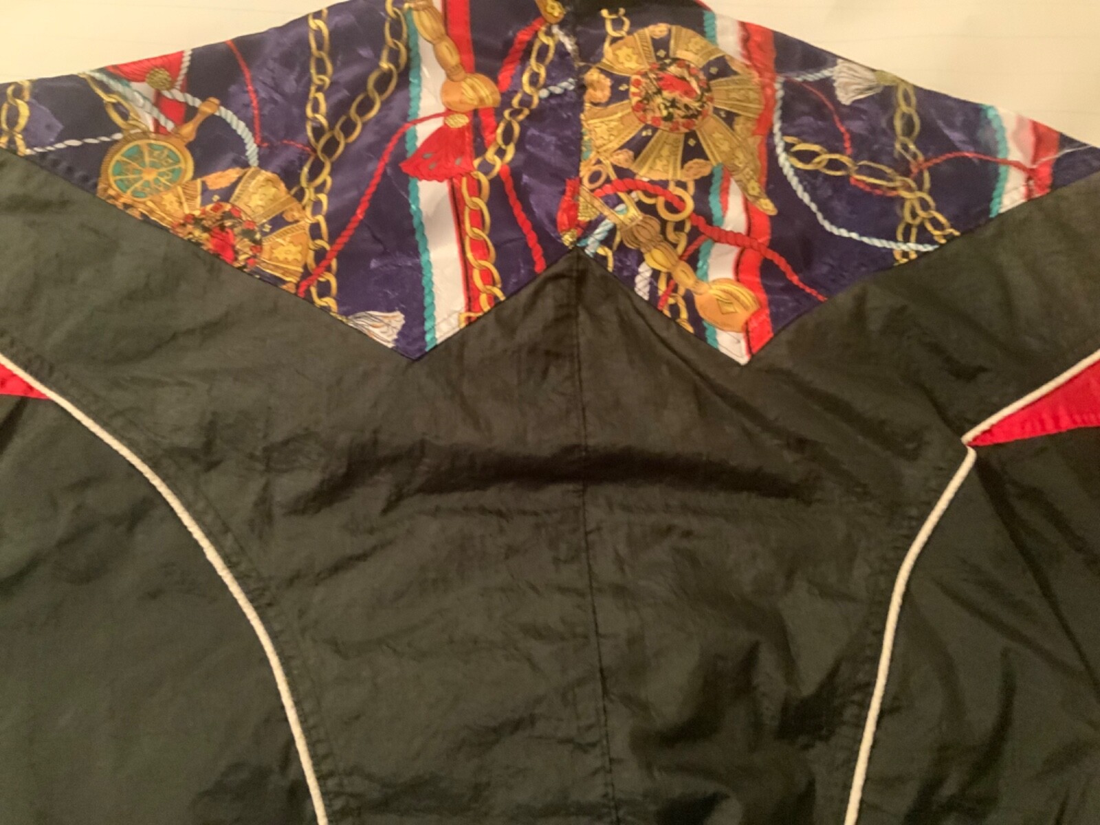 Rock Creek Hip Hop 80’s Retro Patchwork Windbreaker Jacket Multicolor Vintage S