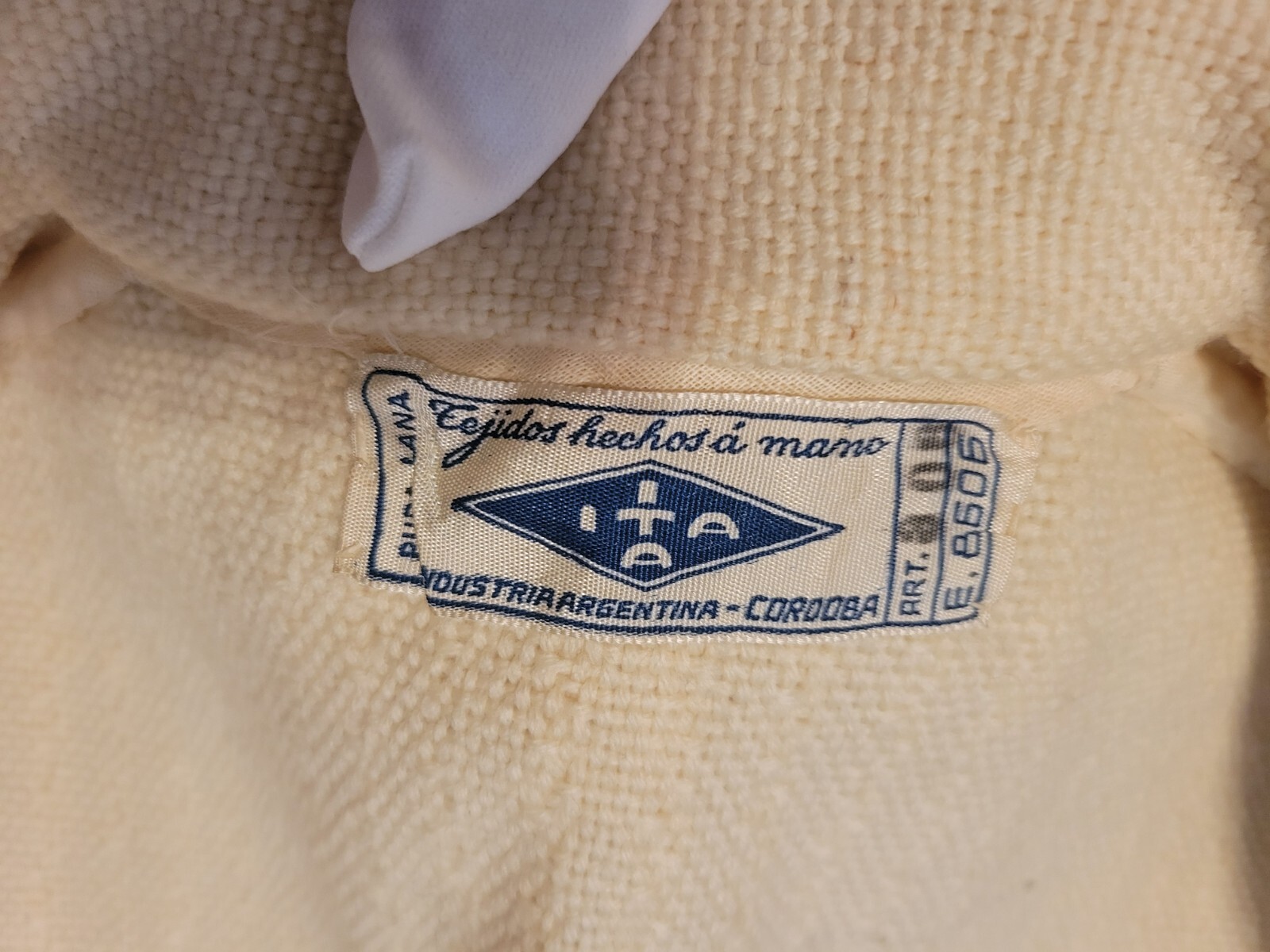 VTG ITA Industria Argentina Wool Poncho Vest Collar Wmn’s Unisex Handmade OSFM