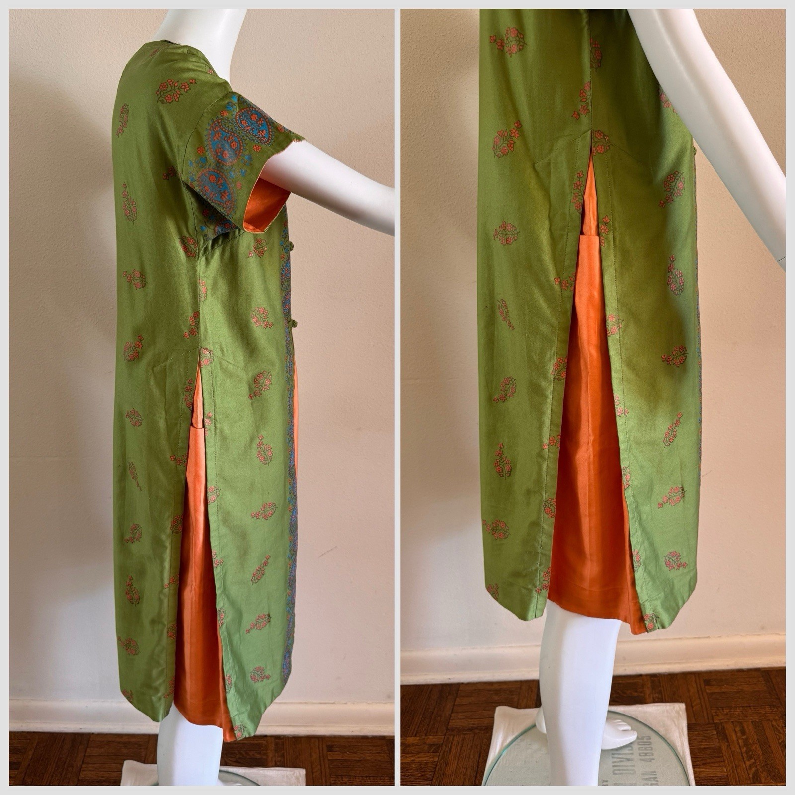 1960s Casuals Lahaina Maui Hawaii Pake Muu Dress Tropical Tiki Resort Luau VTG