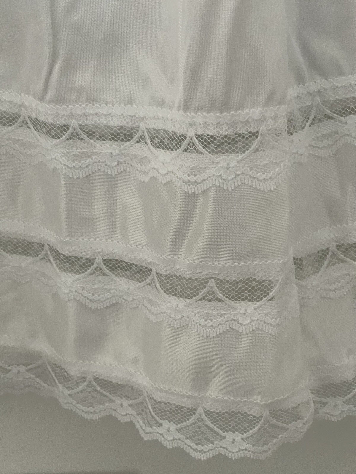 Large White Sliperfection Half Slip LADY ESTER SNIP TO YOUR LENGTH Sz:30/32 NWT