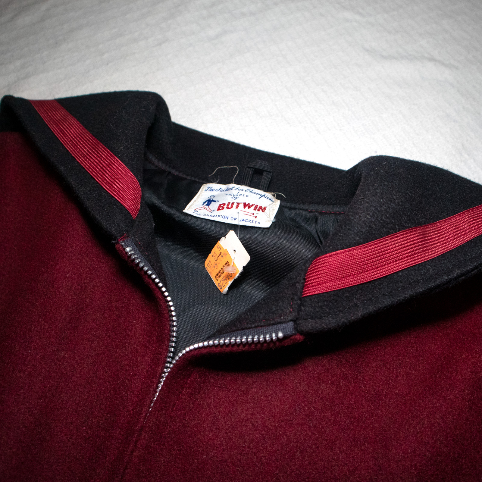 NOS VTG 1960s-1970s Butwin „Jacket for Champions” Wool Varsity Jacket USA Made