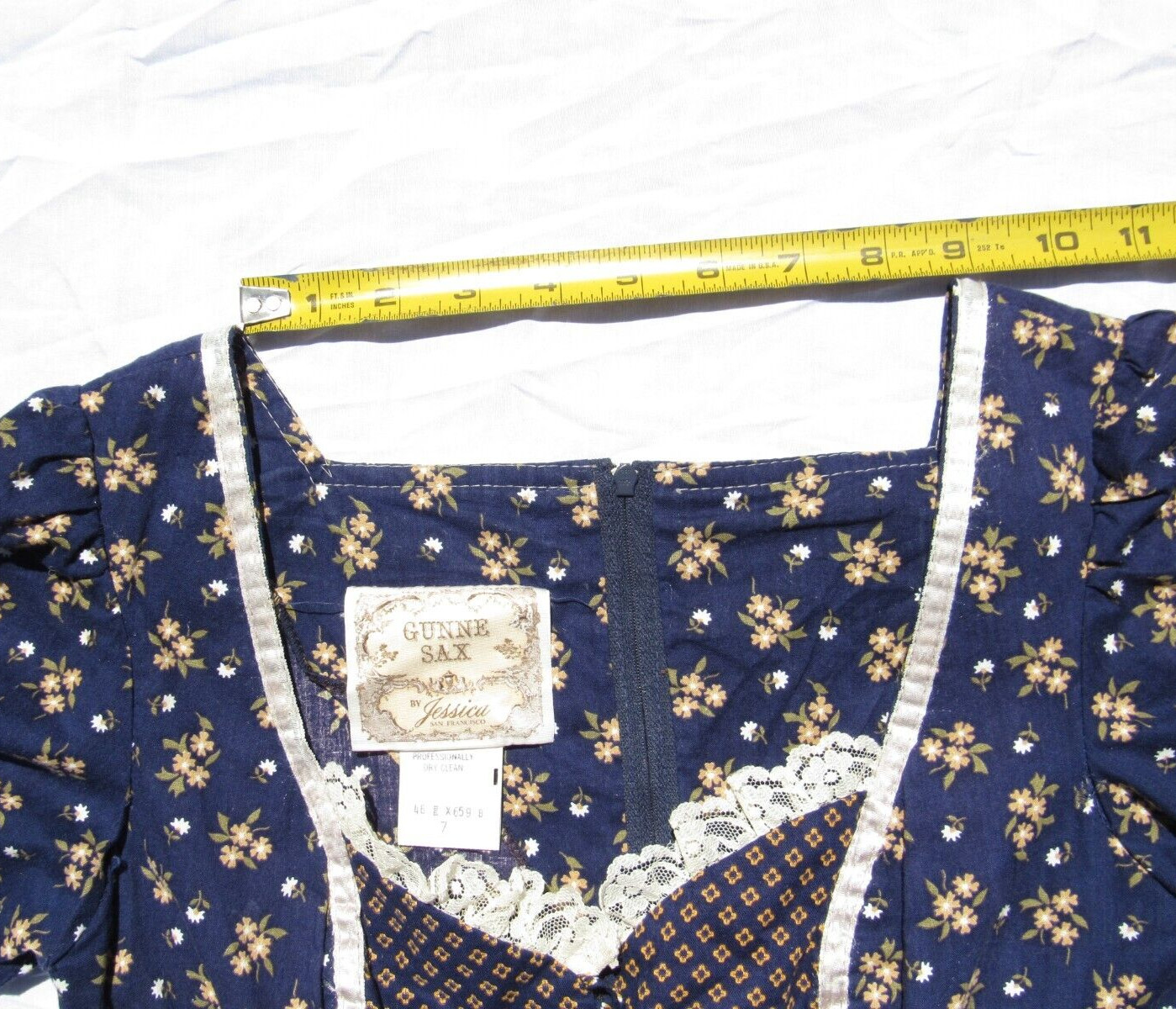 Vtg Gunne Sax Dress Jessica McClintock Prairie Cottage Core Western Victorian