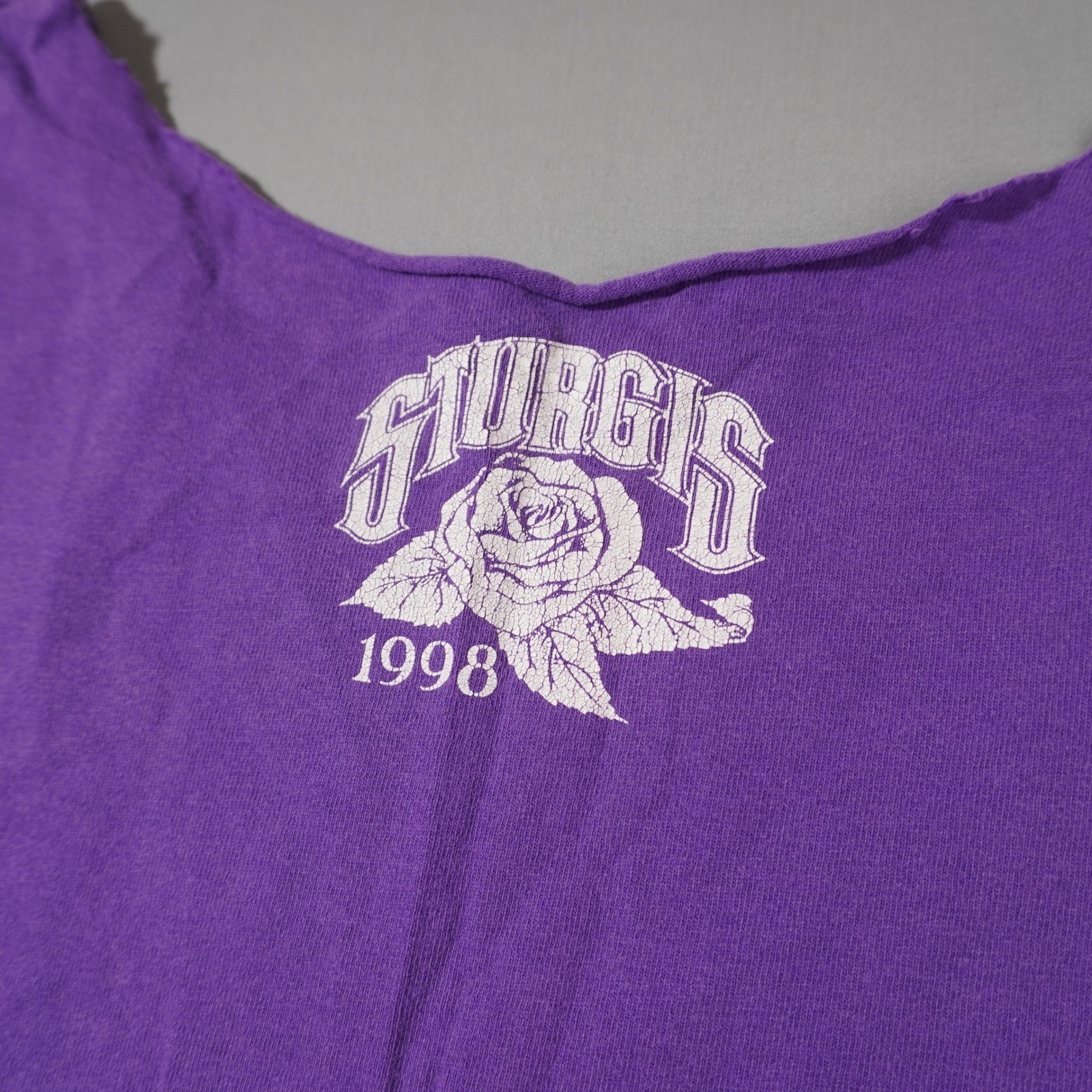 Vintage Sturgis 1993 South Dakota Motorcycle Classic Purple Tank Top 2XL