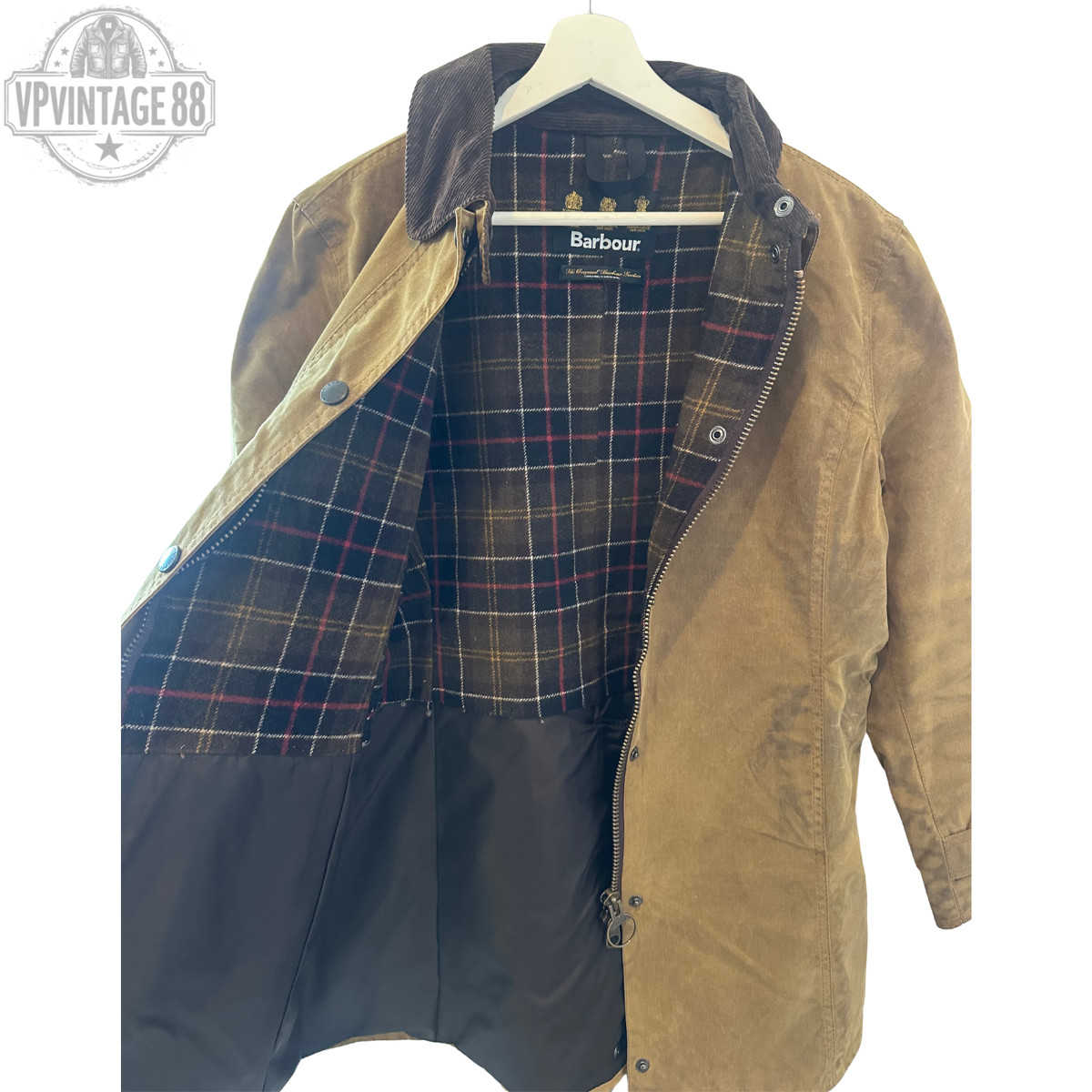 Vintage Barbour L65 New Market Waxed Jacket Original Heritage Made in England