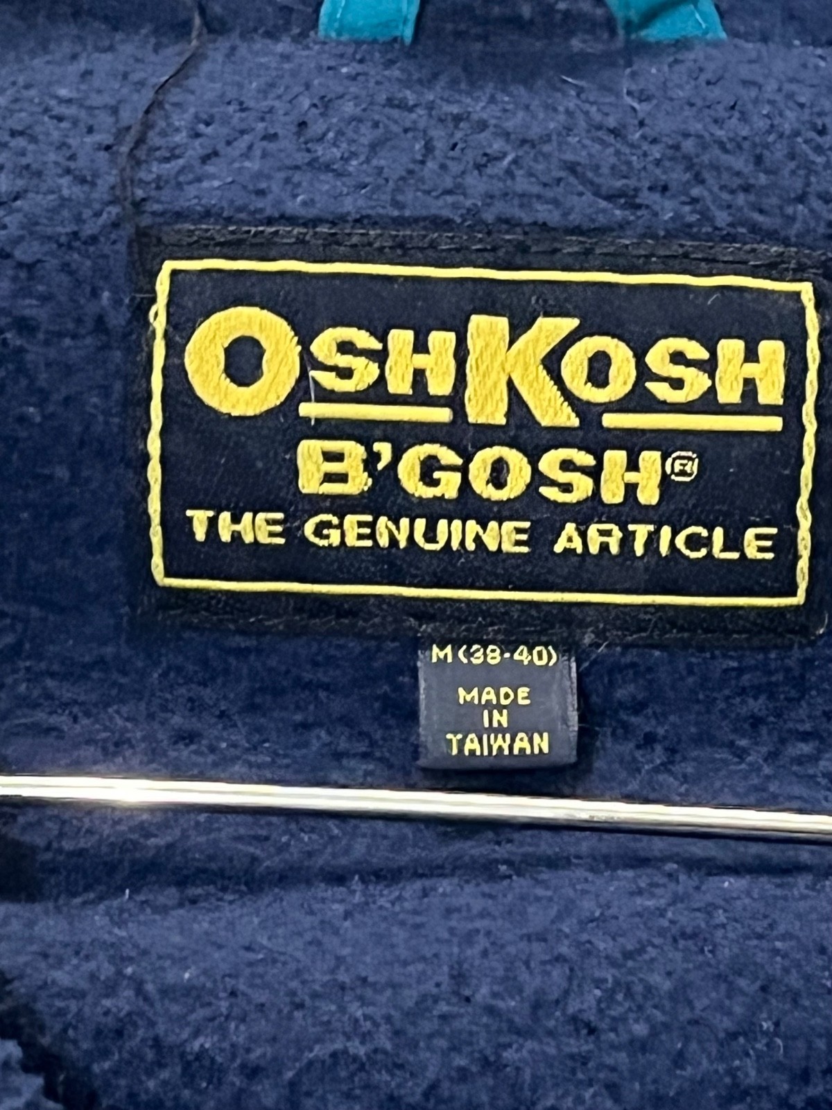 Vtg Osh Kosh Jacket Womens M Blue Fleece Lined Windbreaker Workwear 90s Y2K