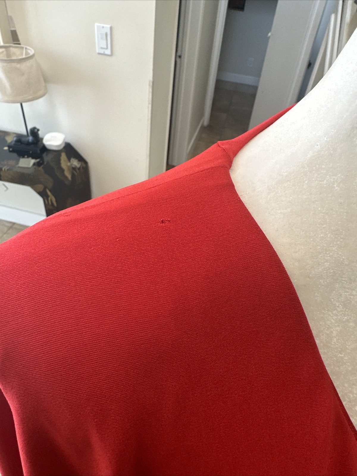 Holly Harp From Bergdorf Goodman Vintage 70s Iconic Red Tiered Jersey Dress S