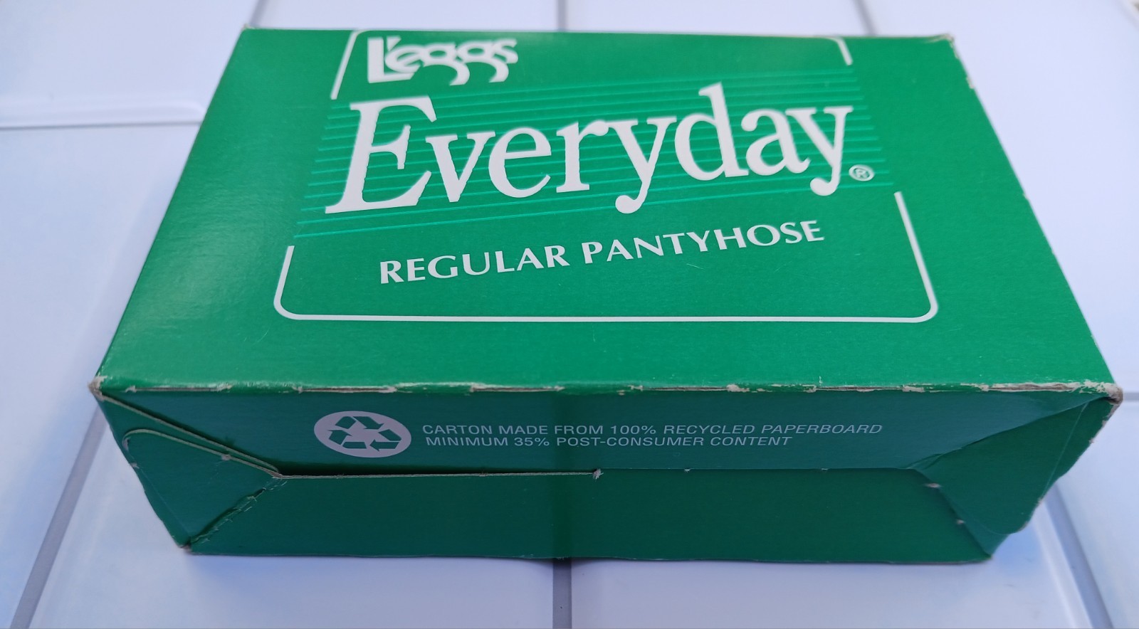 Vintage Pantyhose Leggs Everyday Sheer Toe Off Black Regular Small Hosiery NOS