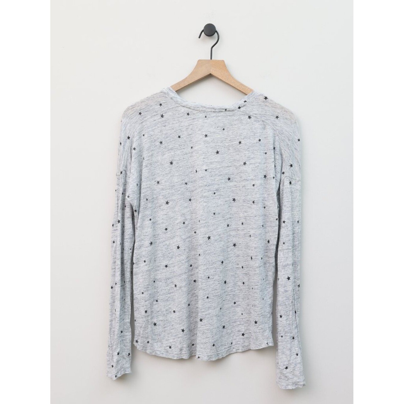 Rails Heather Gray Rivet Stars Long Sleeve T-Shirt Small