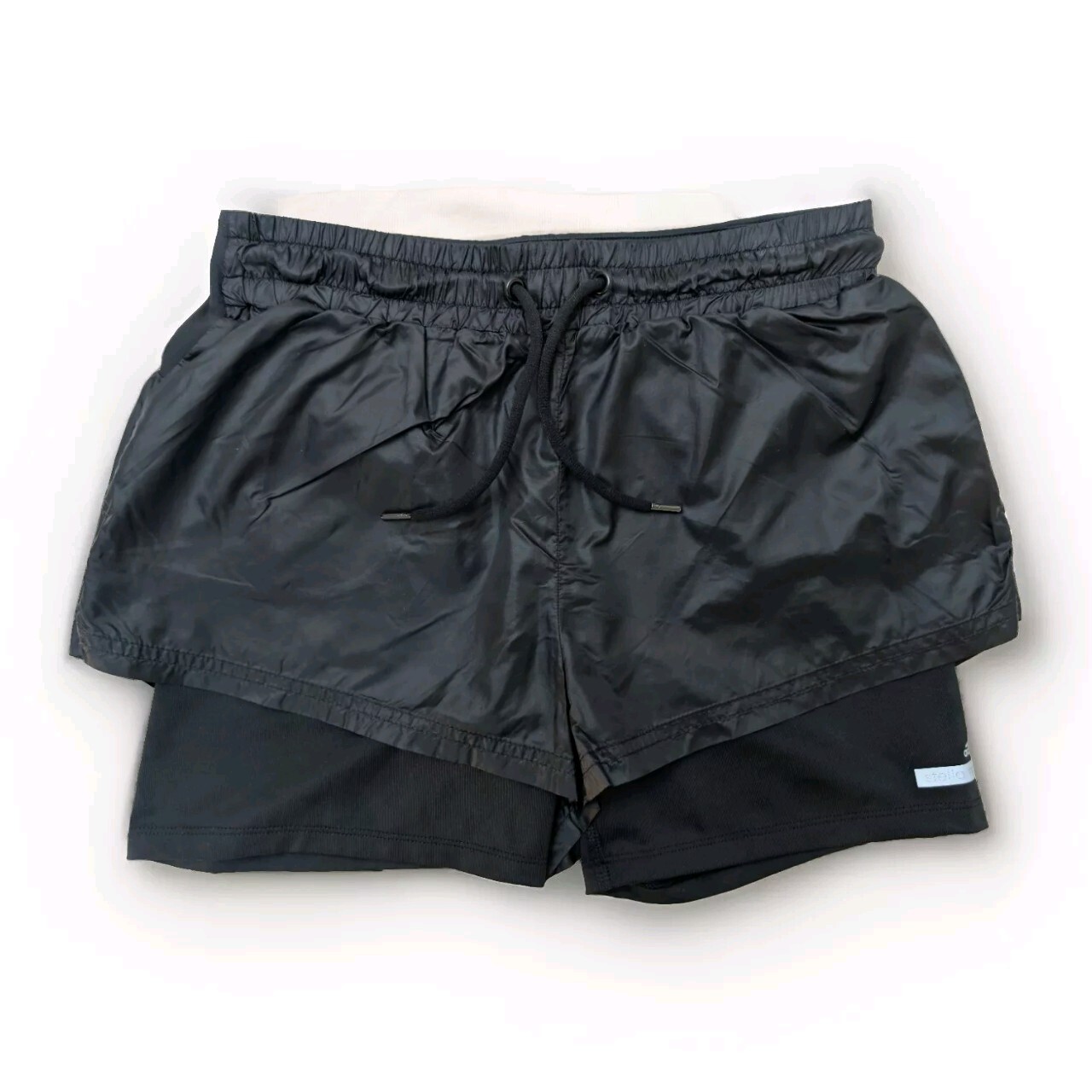 ADIDAS Stella McCartney Glanz Nylon Shorts Running Womens Gym S Vintage Sports